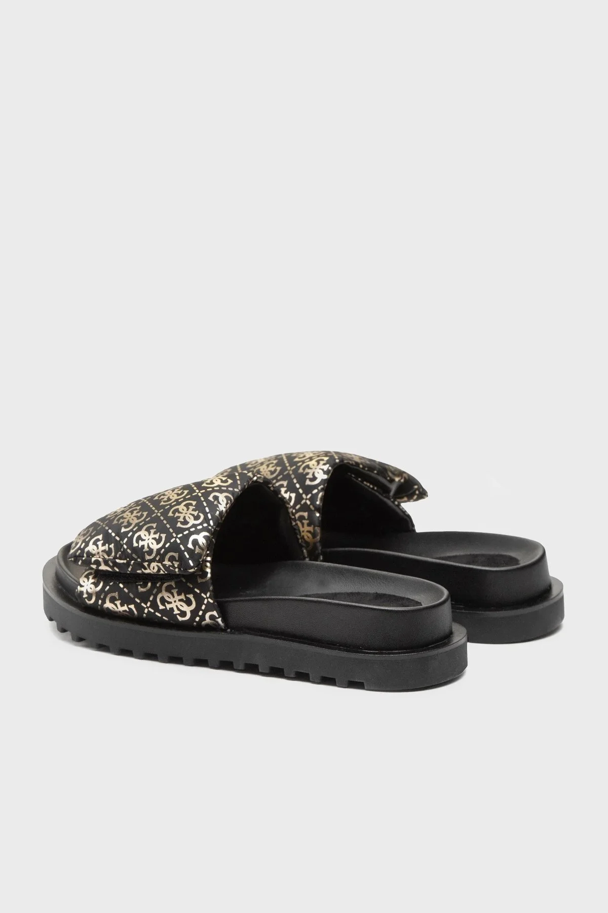 Guess Fabetzy FL6FZYFAL19 Bayan Terlik FL6FZY FAL19 BLKPL SİYAH-GOLD - 3