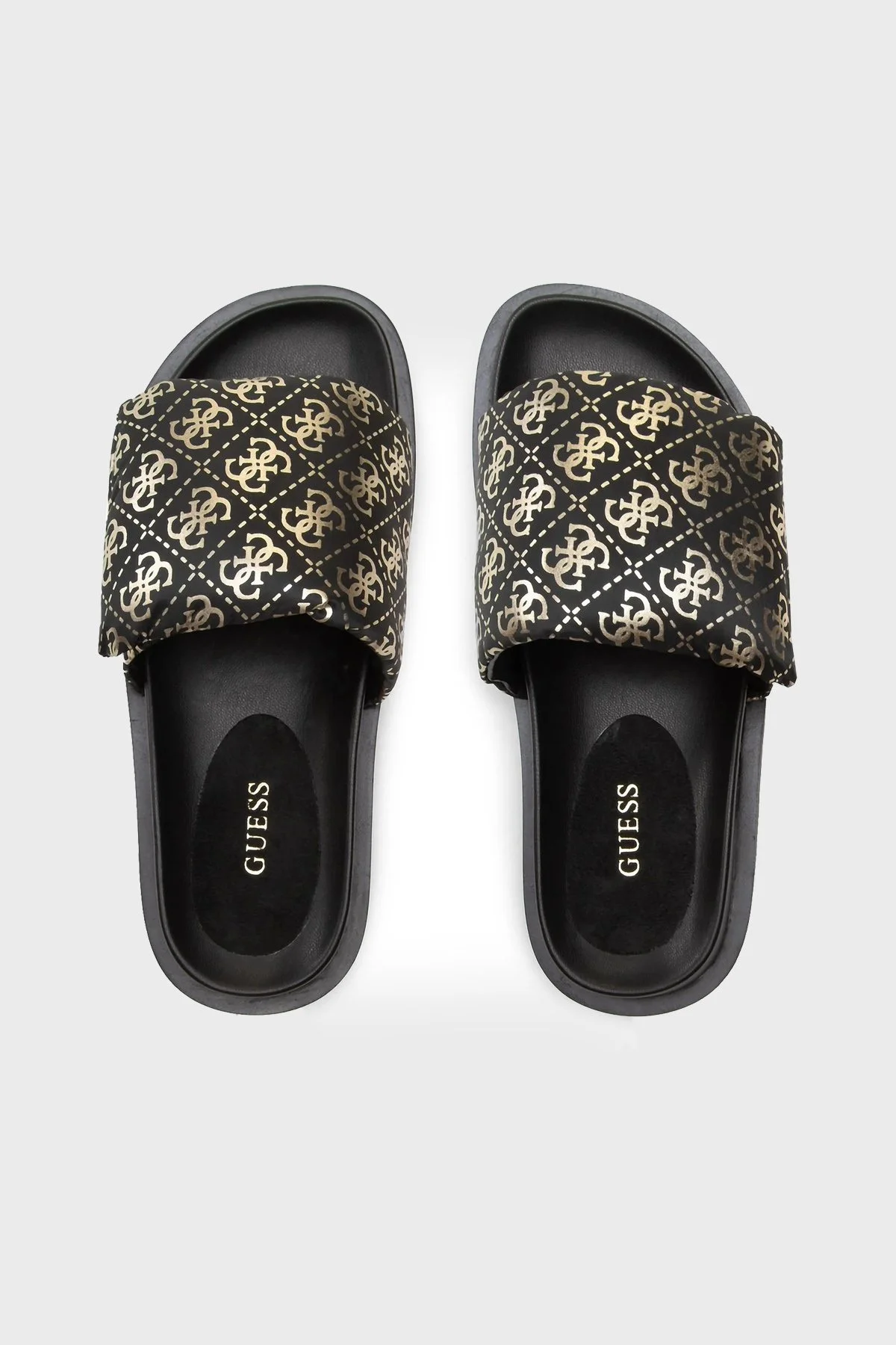 Guess Fabetzy FL6FZYFAL19 Bayan Terlik FL6FZY FAL19 BLKPL SİYAH-GOLD - 5