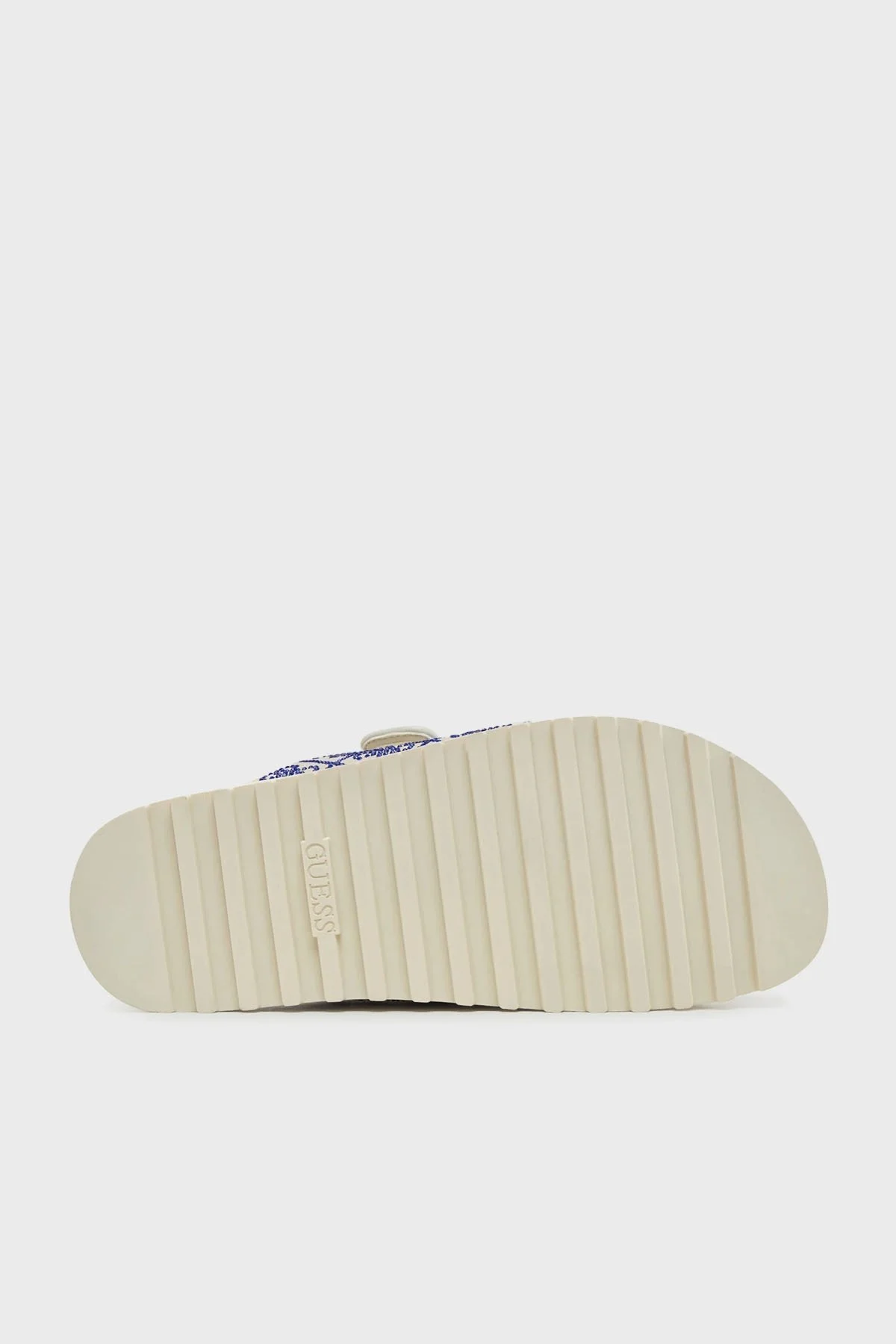 Guess Fadeliza 4G Taş Logolu Cırt Cırtlı FLJFDZFAB19 Bayan Terlik FLJFDZ FAB19 CREAM KREM-LACIVERT - 6