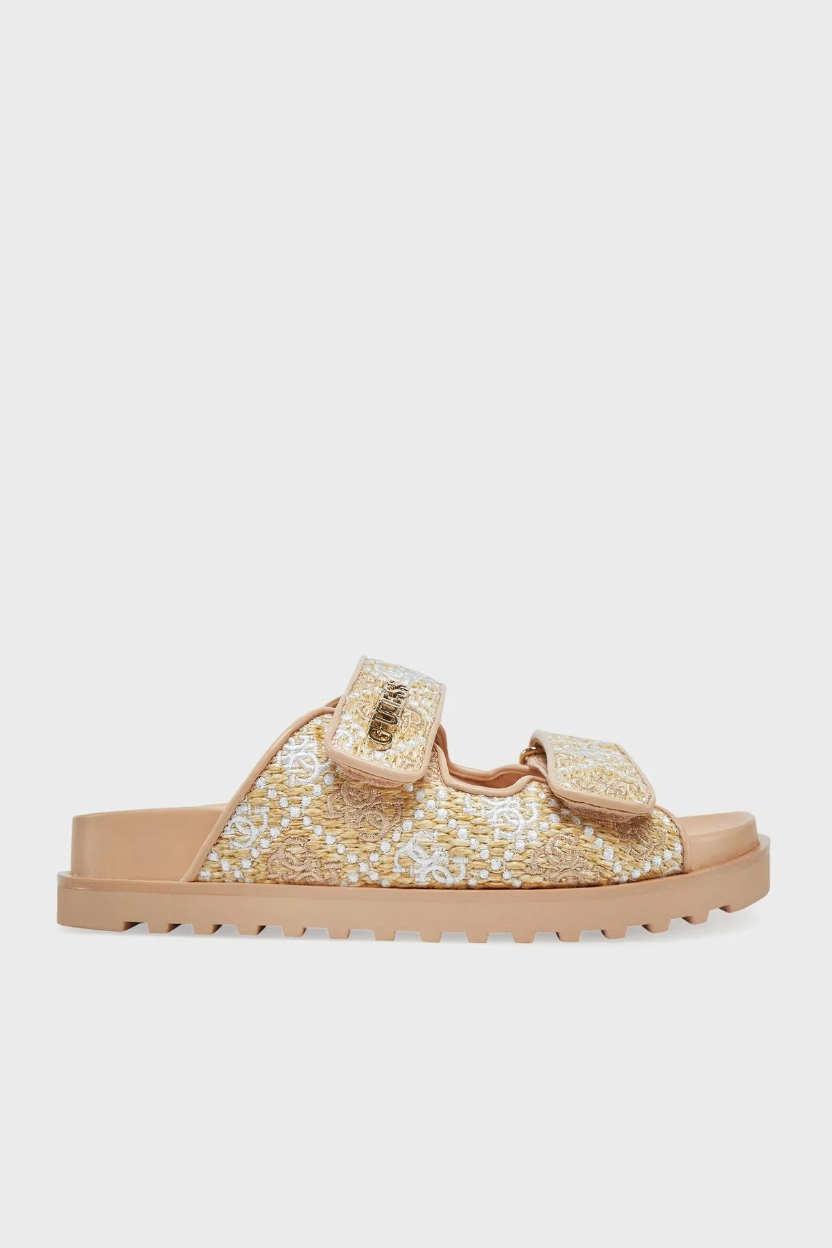 Guess Fadelizz Logolu Cırtlı Terklik FLJFZZFAB19 Kadın Terlik FLJFZZ FAB19 CREAM KREM - 1