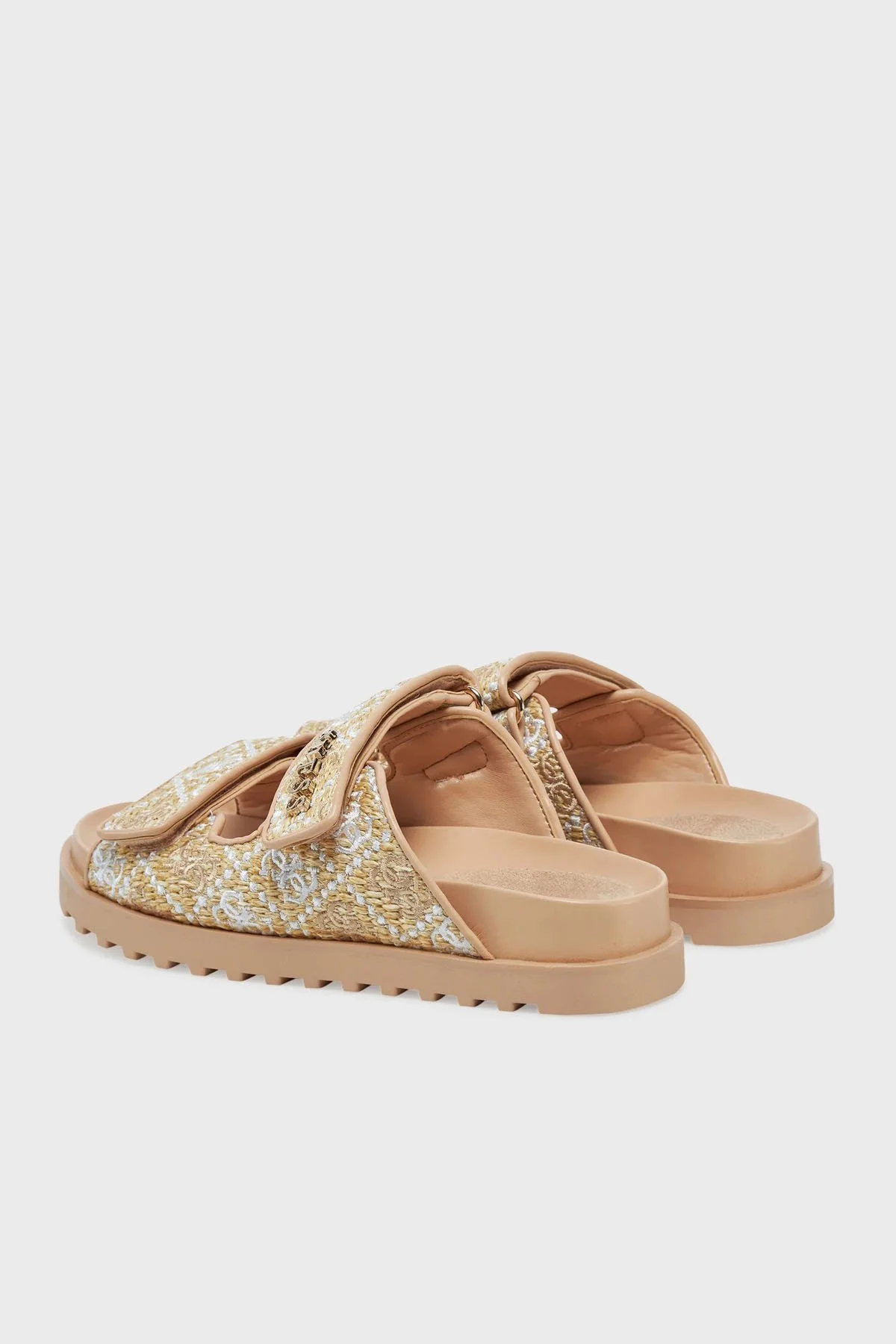 Guess Fadelizz Logolu Cırtlı Terklik FLJFZZFAB19 Kadın Terlik FLJFZZ FAB19 CREAM KREM - 3