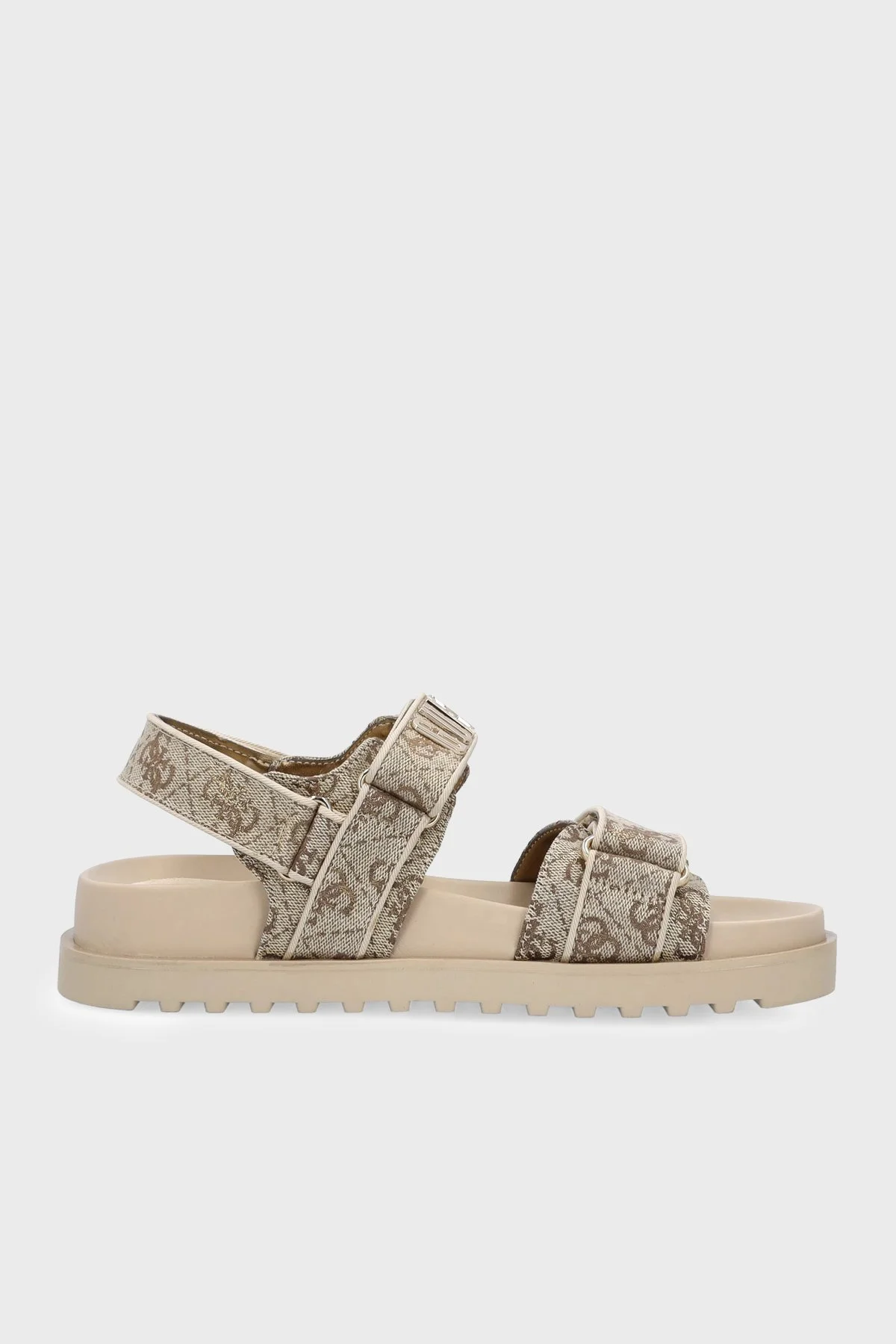 Guess Fadison Logolu Cırt Cırtlı FLJFDSLEL03 Kadın Sandalet FLJFDS LEL03 GOLD ALTIN - 1