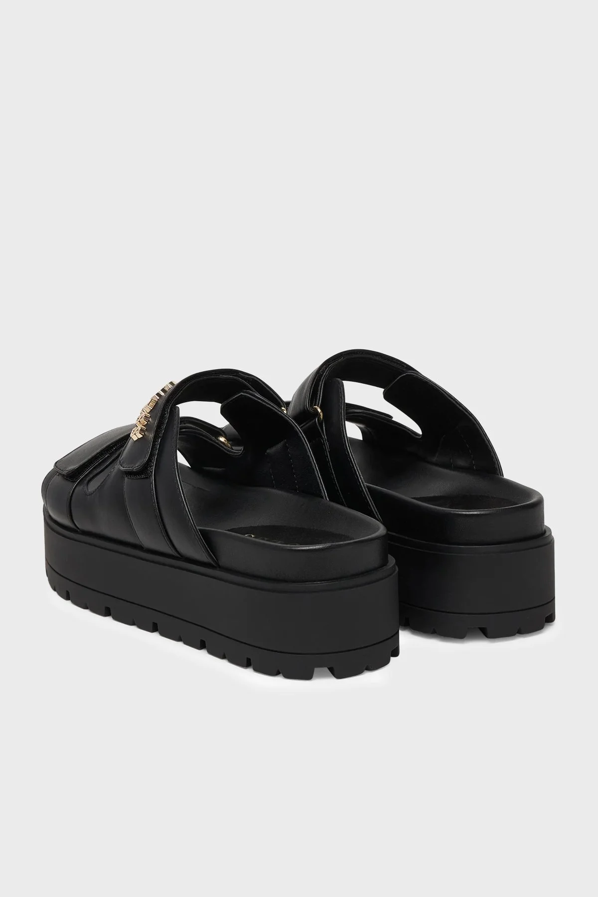 Guess Faxon Logolu Kalın Taban FLJFAXELE03 Kadın Sandalet FLJFAX ELE03 BLACK SİYAH - 5
