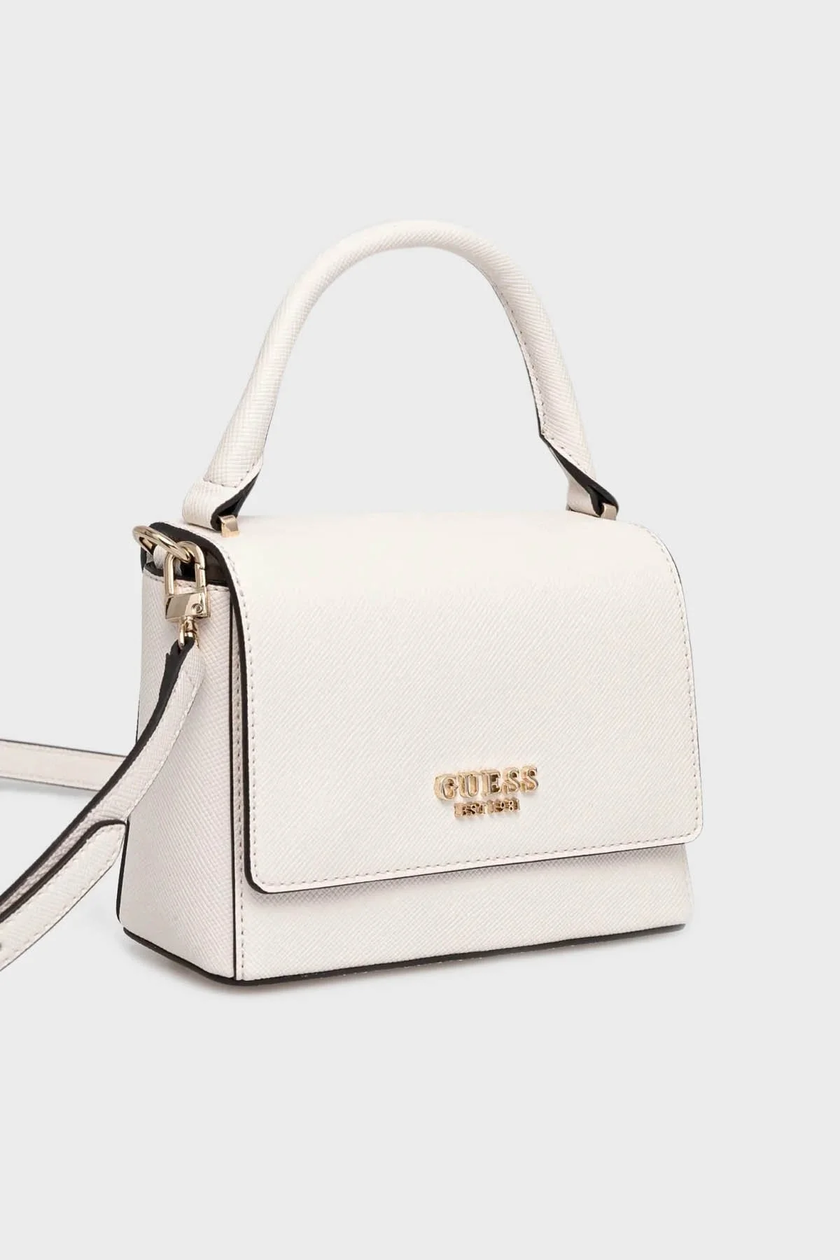 Guess Fedana Logolu Çıkarılabilir Askılı HWZG9643200 Bayan Çanta HWZG96 43200 OFF EKRU - 8