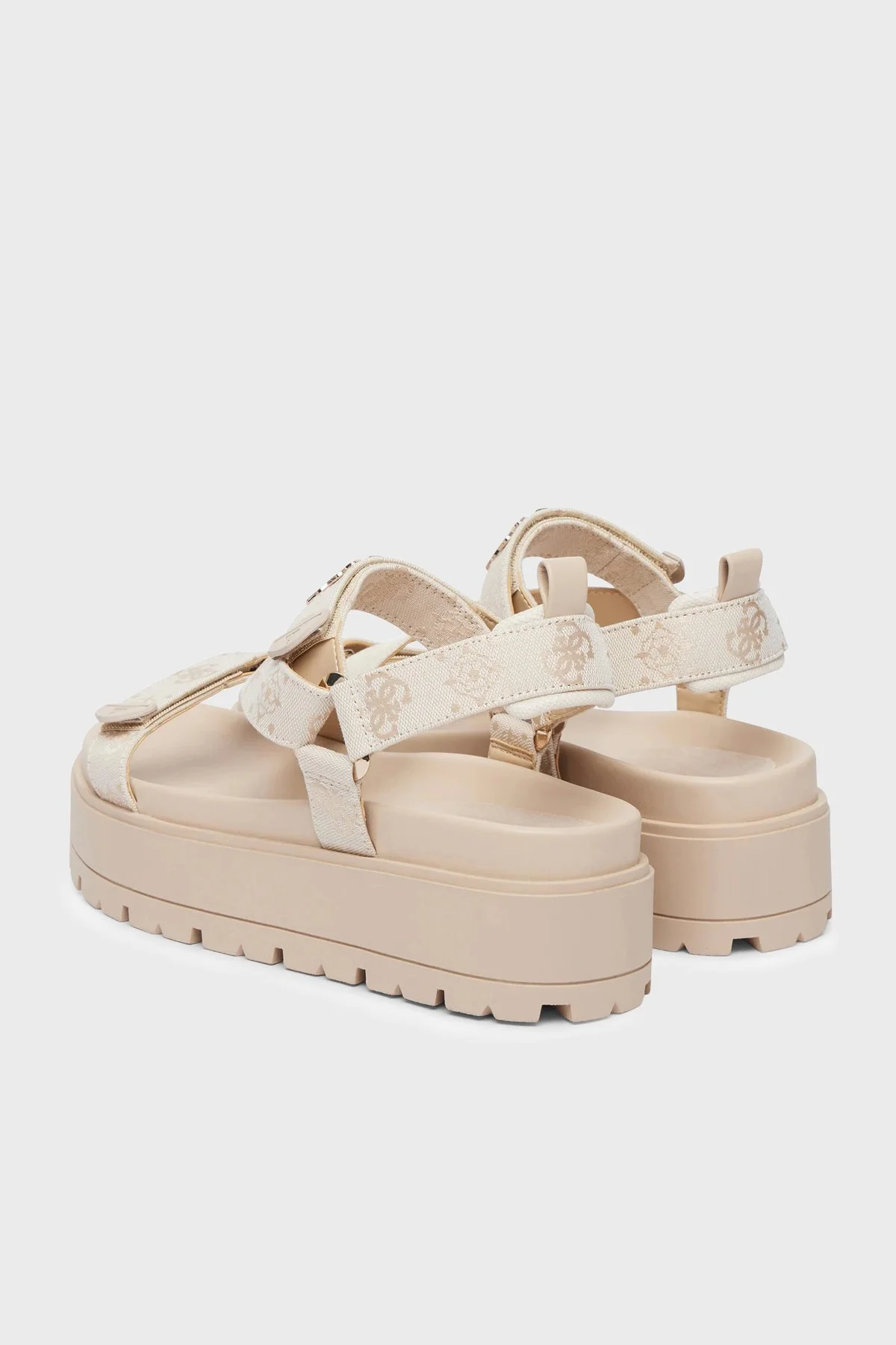 Guess Fetta 4G Logolu Baskılı Kalın Tabanlı FLJFTTFAL03 Kadın Sandalet FLJFTT FAL03 CREAM KREM - 3