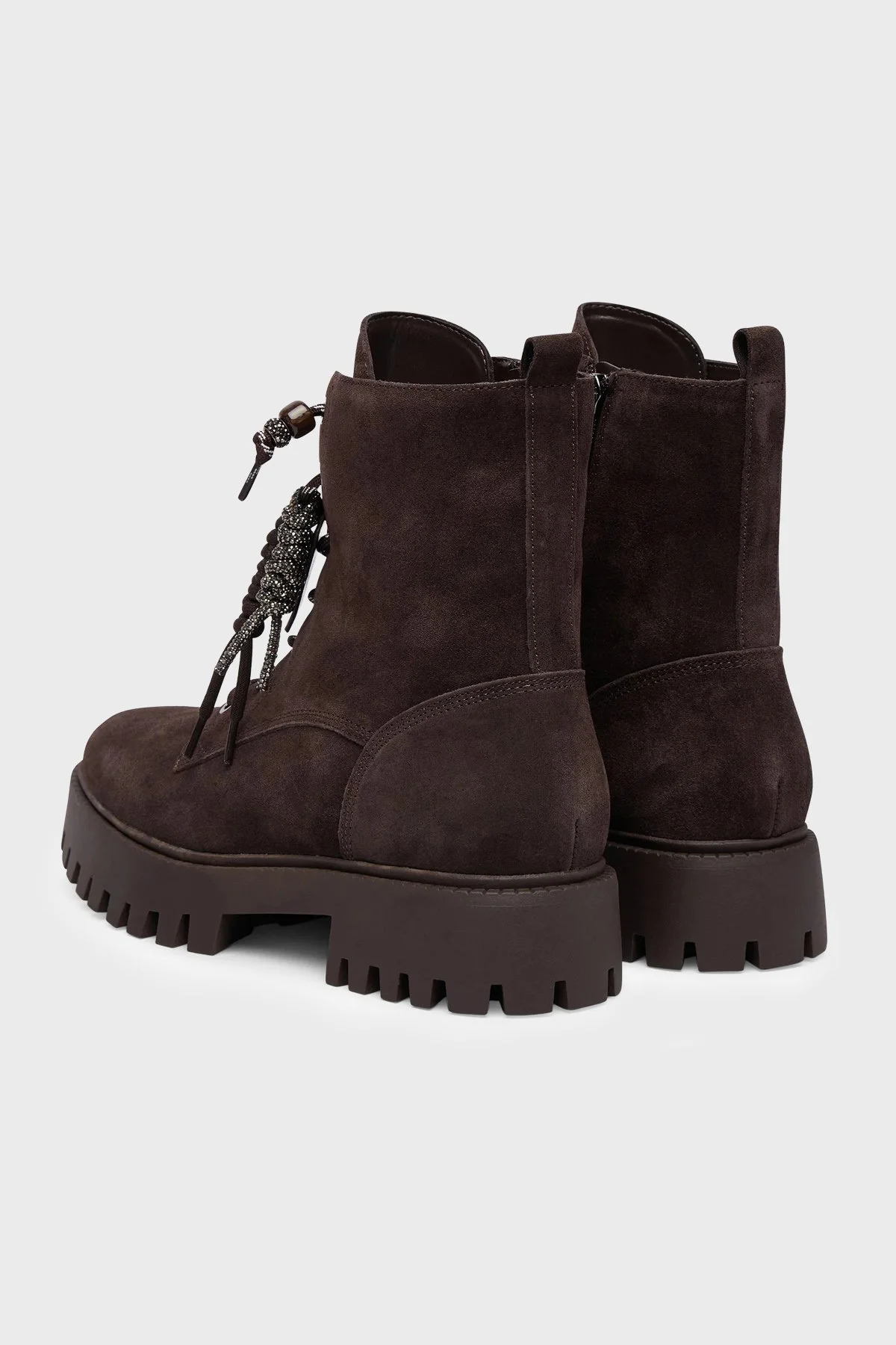 Guess Fizzle Süet Deri FLFFIZSUE10 Kadın Bot FLFFIZ SUE10 BROWN Kahve-krem - 3
