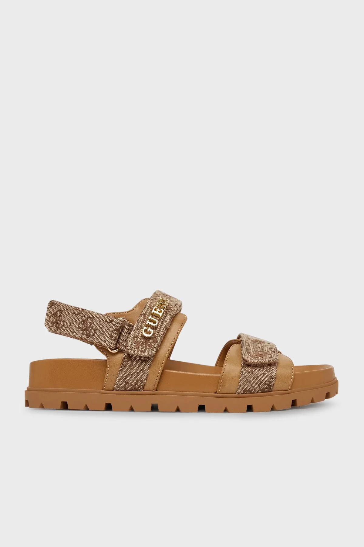 Guess Florizi Logolu Cırt Cırtlı FLPZY2FAL03 Kadın Sandalet FLPZY2 FAL03 BEIBR BEJ - 1