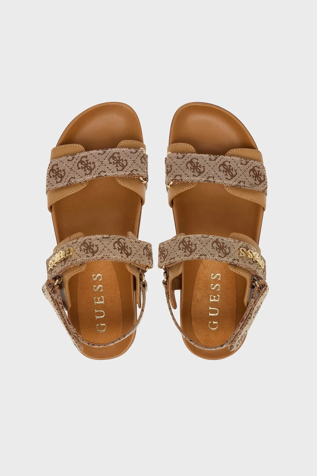 Guess Florizi Logolu Cırt Cırtlı FLPZY2FAL03 Kadın Sandalet FLPZY2 FAL03 BEIBR BEJ - 3
