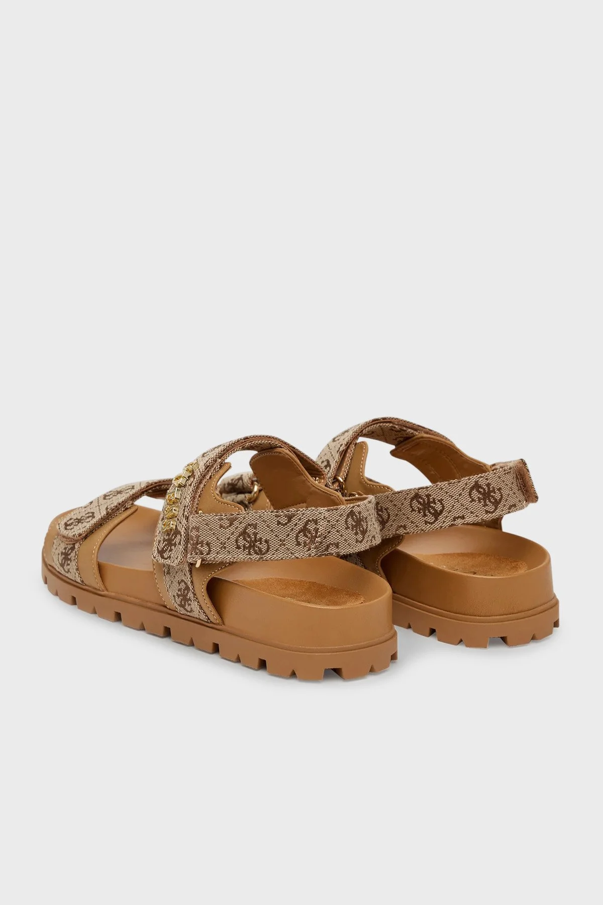 Guess Florizi Logolu Cırt Cırtlı FLPZY2FAL03 Kadın Sandalet FLPZY2 FAL03 BEIBR BEJ - 5