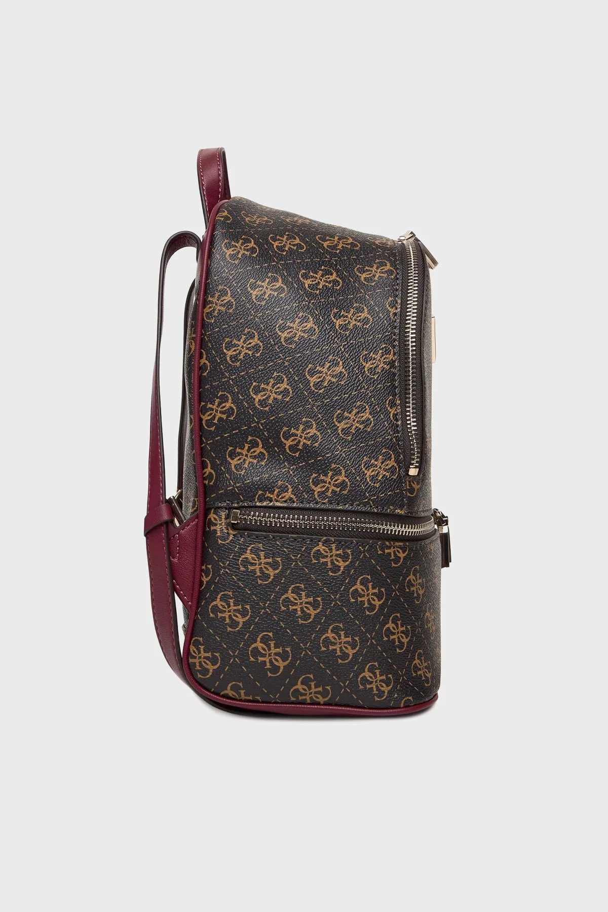 Guess Follie 4G Logolu Ayarlanabilir Omuz Askılı TWLQ9676032 Bayan Sırt Çantası TWLQ96 76032 BNL KAHVE - 11