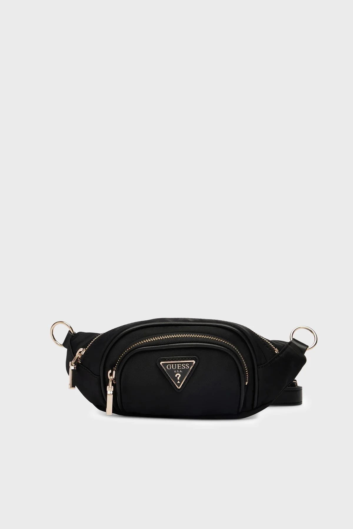 Guess Follie Logolu Ayarlanabilir Askılı TWNN9676080 Kadın Bel Çantası TWNN96 76080 BLA Siyah - 1