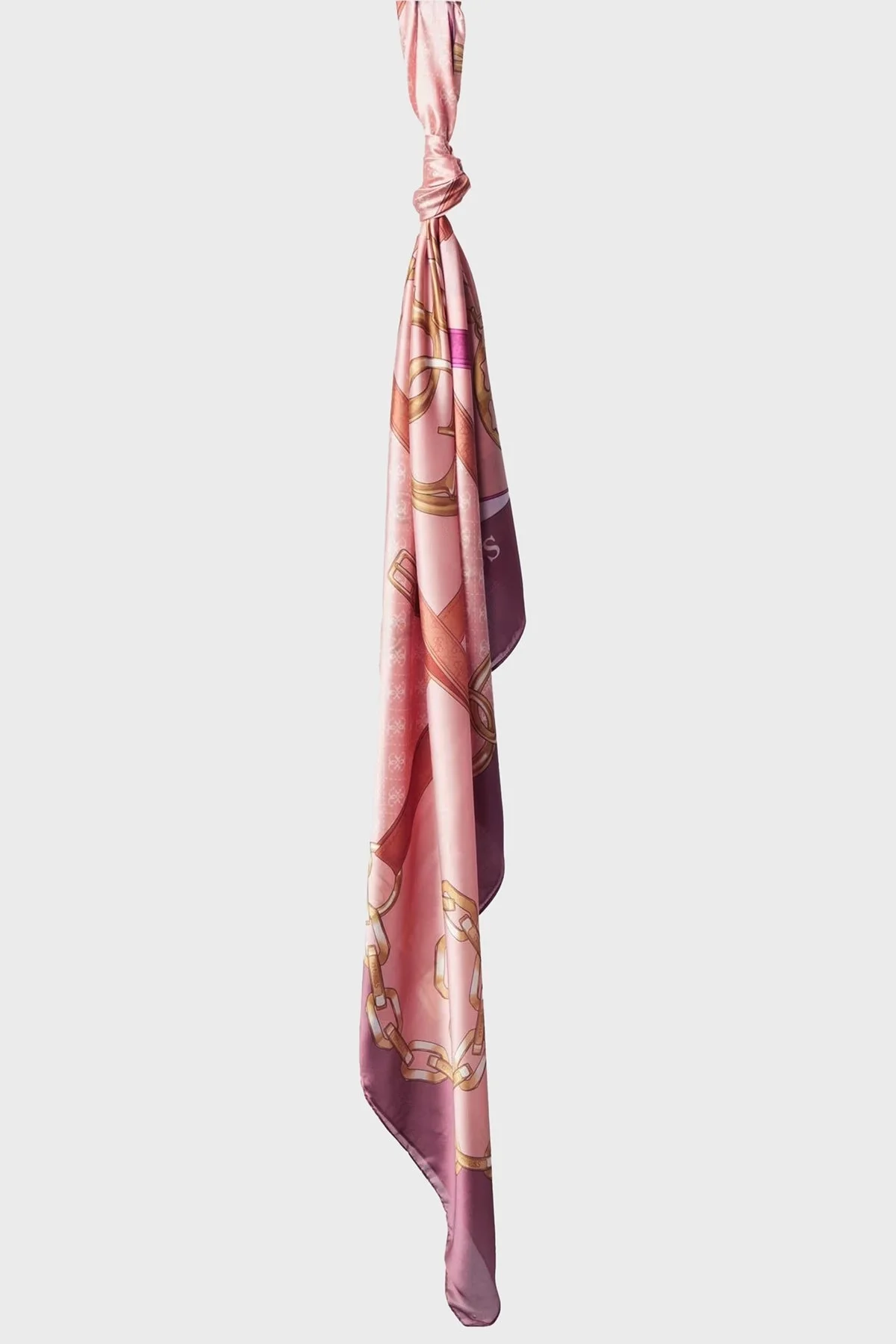 Guess Foulard 4G Logo Baskılı 125 x 125 cm AW5301SIL03 Bayan Şal AW5301 SIL03 BOM PEMBE - 5