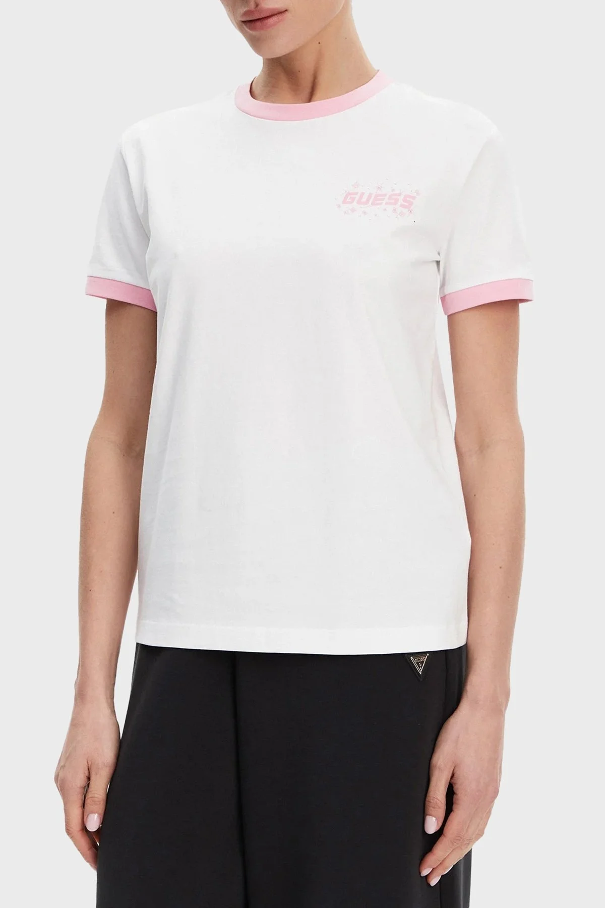 Guess Fresisa % 100 Pamuk Regular Fit Logolu V5GI11I3Z14 Bayan T Shirt V5GI11 I3Z14 G011 BEYAZ - 6