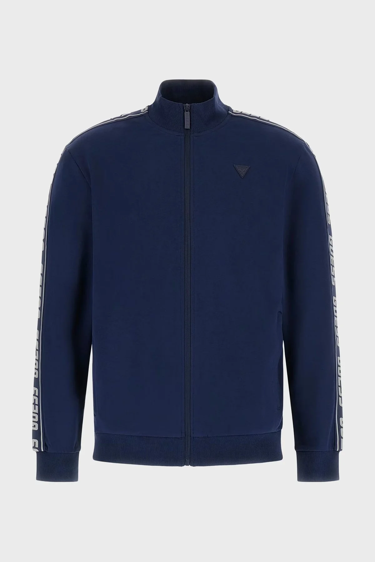 Guess Full Zip Pamuklu Regular Fit Dik Yaka Fermuarlı Z2YQ12K6ZS1 Erkek Sweat Z2YQ12 K6ZS1 G7R1 MAVİ - 5