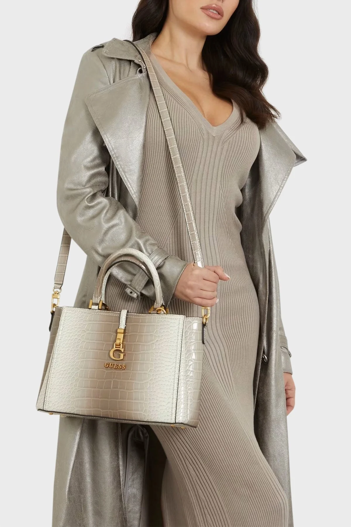 Guess G James Ayarlanabilir ve Çıkarılabilir Uzatma Askılı HWCO9212060GRY Bayan Çanta HWCO9212060 GRY GRİ - 2