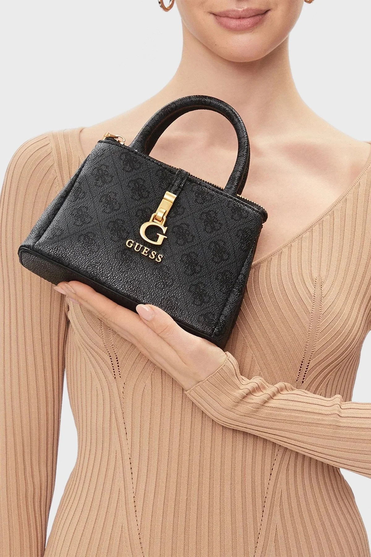 Guess G James Çıkarılabilir Zincir Askılı HWQC9213760CLO Bayan Çanta HWQC9213760 CLO ANTRASİT - 2