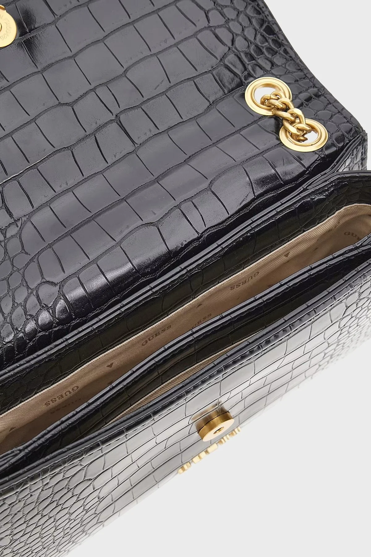 Guess G James Logolu Zincir Askılı HWCA9212210BLA Bayan Çanta HWCA9212210 BLA SİYAH - 4