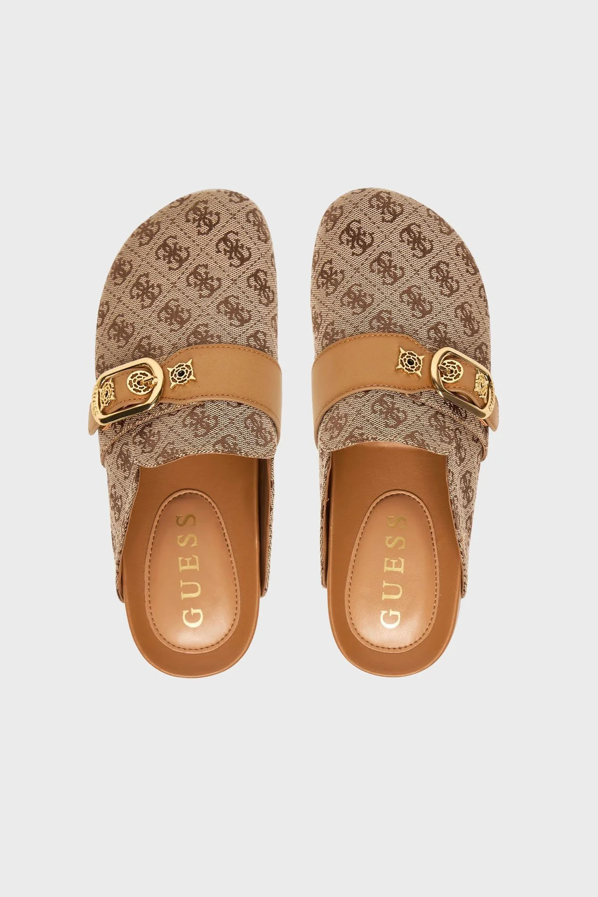 Guess Galavanta Logolu Tokalı FLPGALFAL06 Bayan Terlik FLPGAL FAL06 BEIBR BEJ - 3