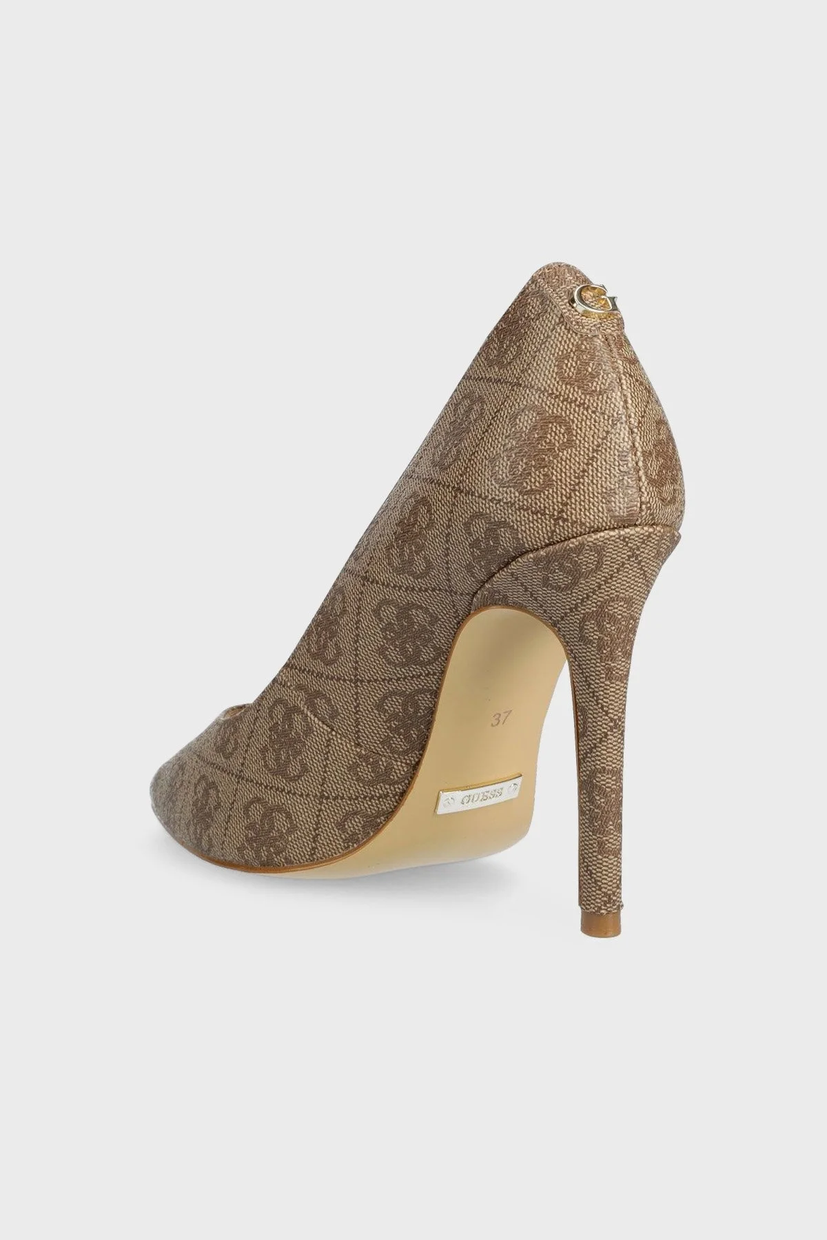 Guess Gavi10 Sivri Burun İnce Topuklu Bayan Ayakkabı FL5G10 FAL08 BEIBR KAHVE-BEJ - 4