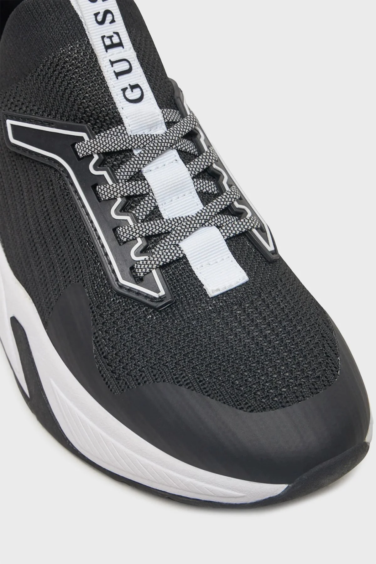 Guess Gaxtin Logolu Kalın Tabanlı Sneaker FLPGAXFAB12 Kadın Ayakkabı FLPGAX FAB12 BLACK SİYAH - 5