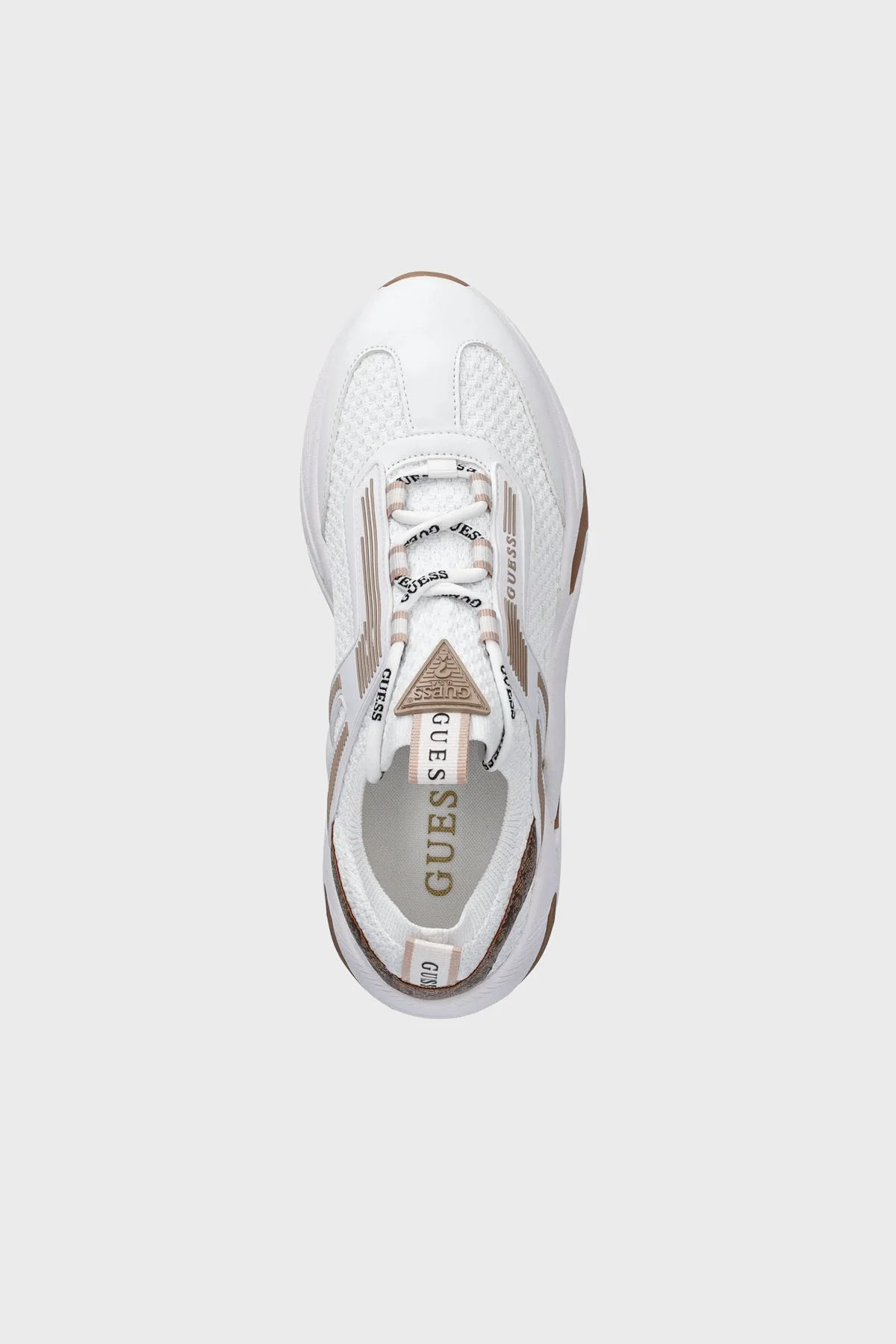 Guess Genga Logolu Bağcıklı Sneaker FLPGENFAP12 Bayan Ayakkabı FLPGEN FAP12 WHITE BEYAZ - 2