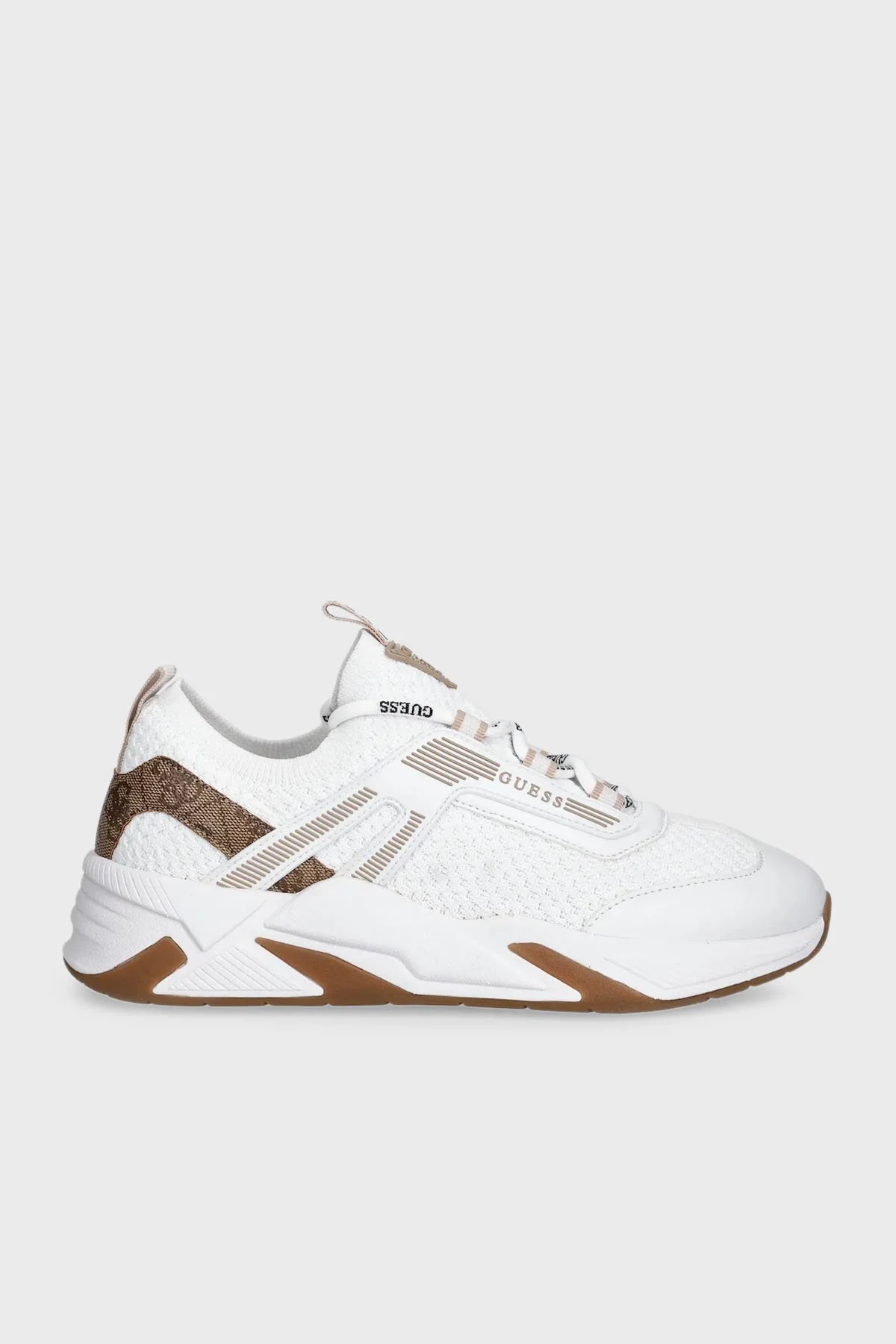 Guess Genga Logolu Bağcıklı Sneaker FLPGENFAP12 Bayan Ayakkabı FLPGEN FAP12 WHITE BEYAZ - 3