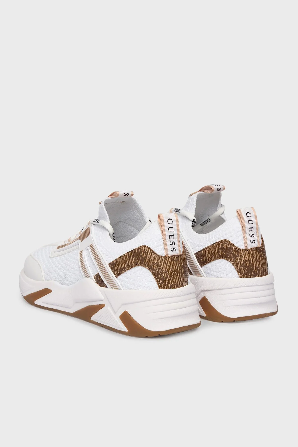 Guess Genga Logolu Bağcıklı Sneaker FLPGENFAP12 Kadın Ayakkabı FLPGEN FAP12 WHITE BEYAZ - 4