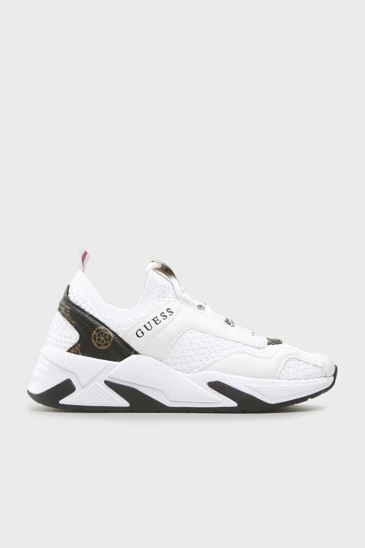 Guess Geniver Kontrast Malzemeli Spor Bayan Ayakkabı FL6GVN FAB12 WHITE BEYAZ - 1