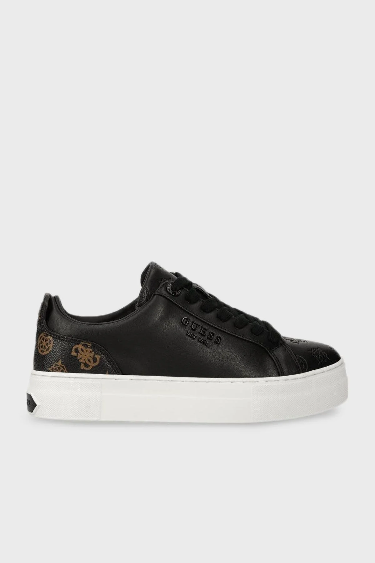 Guess Genza Sneaker Bayan Ayakkabı FL8GEAPEL12 BLACK SİYAH - 1