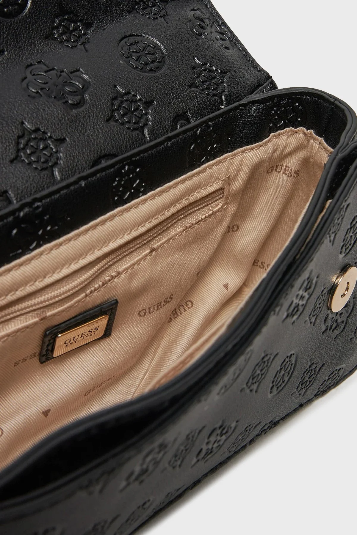 Guess Gerty 4G Logolu Zincir Askılı HWPD9529210 Bayan Çanta HWPD95 29210 BLA SİYAH - 9