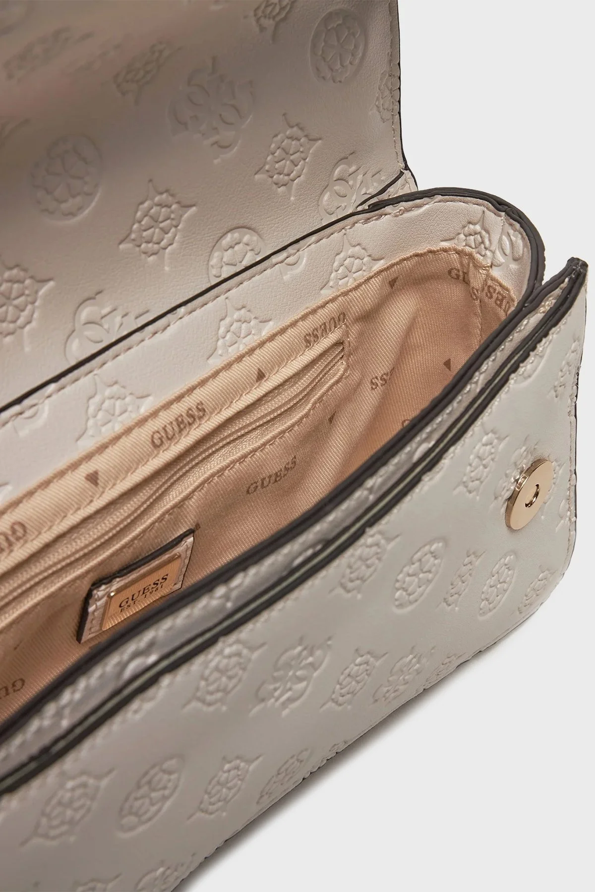 Guess Gerty 4G Logolu Zincir Askılı HWPD9529210 Bayan Çanta HWPD95 29210 OFF BEYAZ - 9