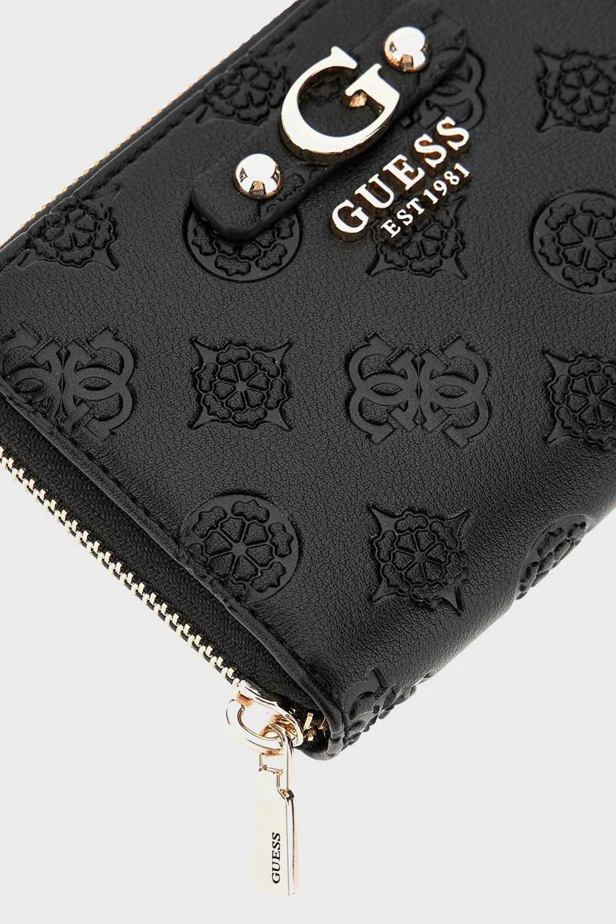 Guess Gerty 4G Şakayık Logolu Fermuarlı SWPD9529140 Bayan Cüzdan SWPD95 29140 BLA SİYAH - 7