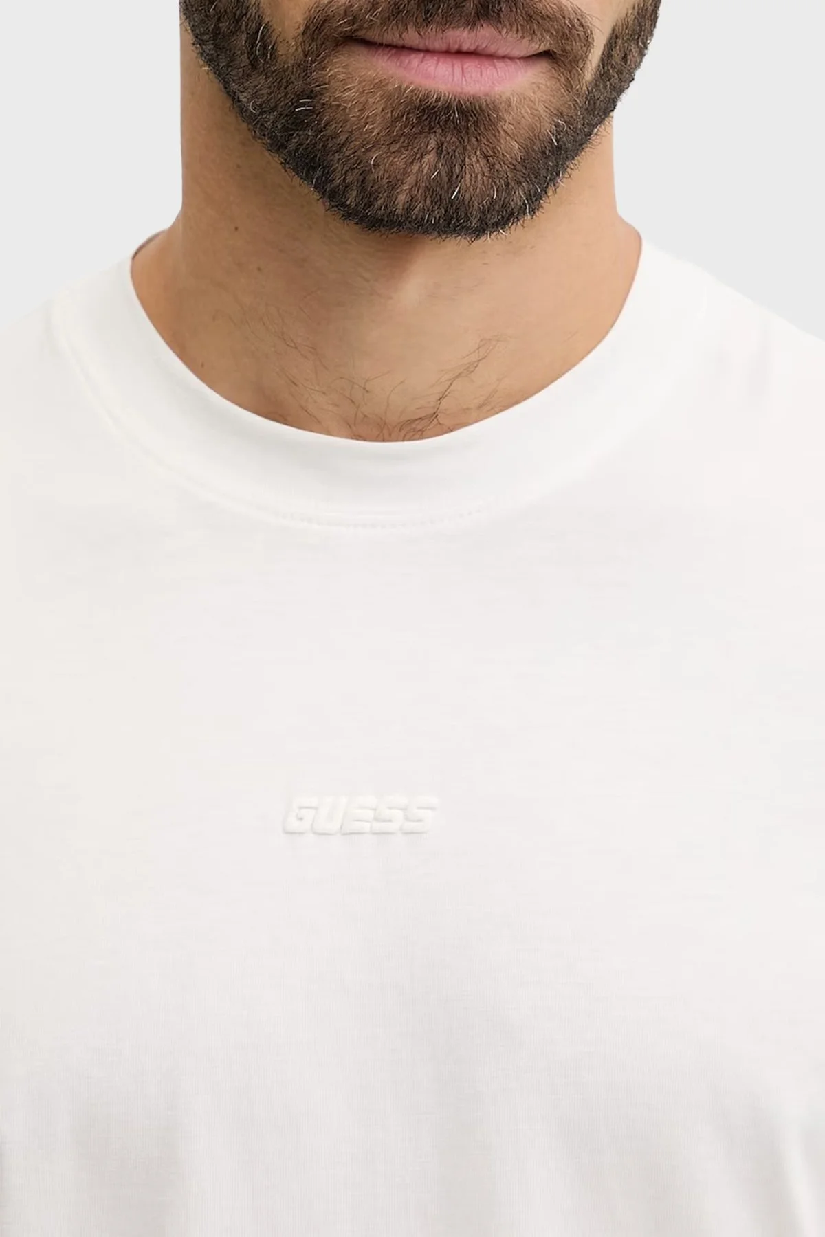 Guess Giano Pamuklu Regular Fit Logolu Bisiklet Yaka Z6RI16I3Z14 Erkek T Shirt Z6RI16 I3Z14 G018 BEYAZ - 4