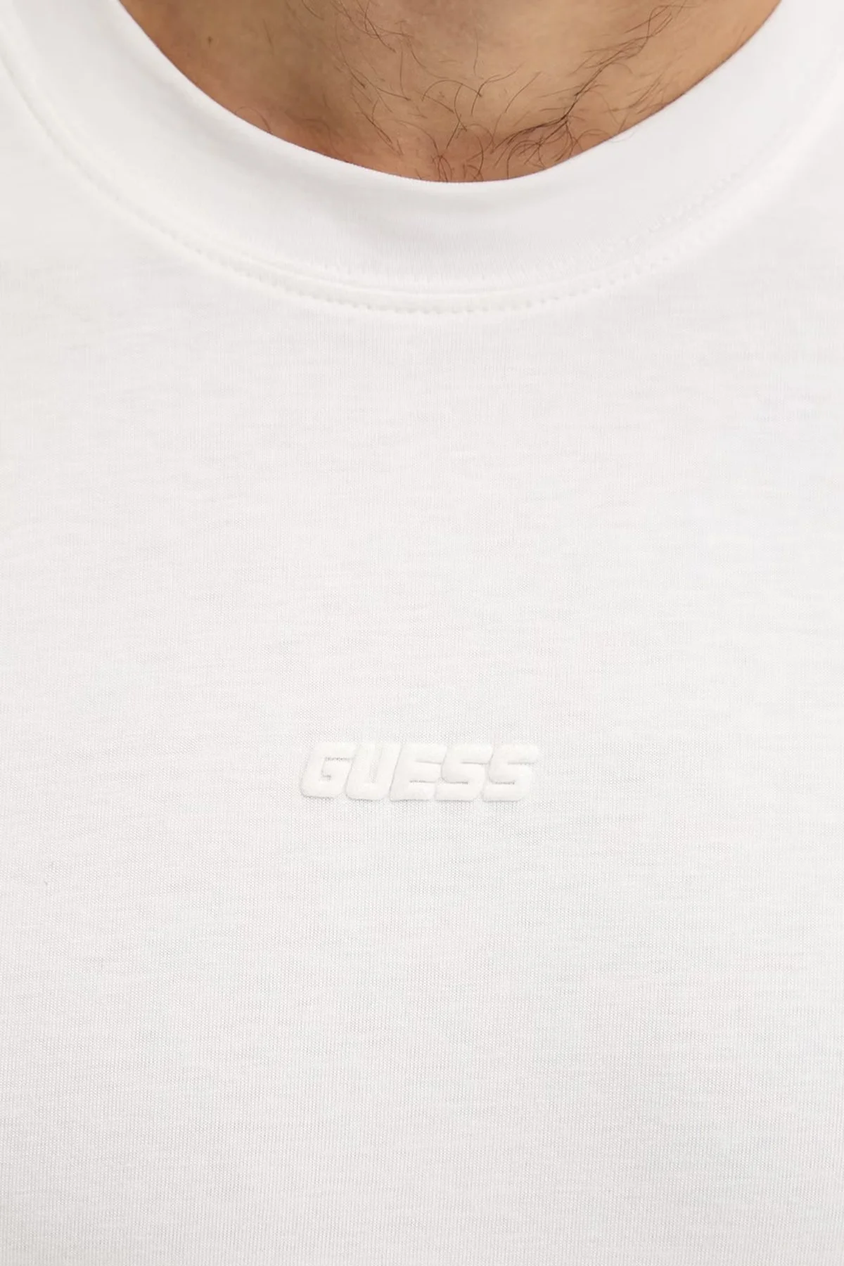 Guess Giano Pamuklu Regular Fit Logolu Bisiklet Yaka Z6RI16I3Z14 Erkek T Shirt Z6RI16 I3Z14 G018 BEYAZ - 5