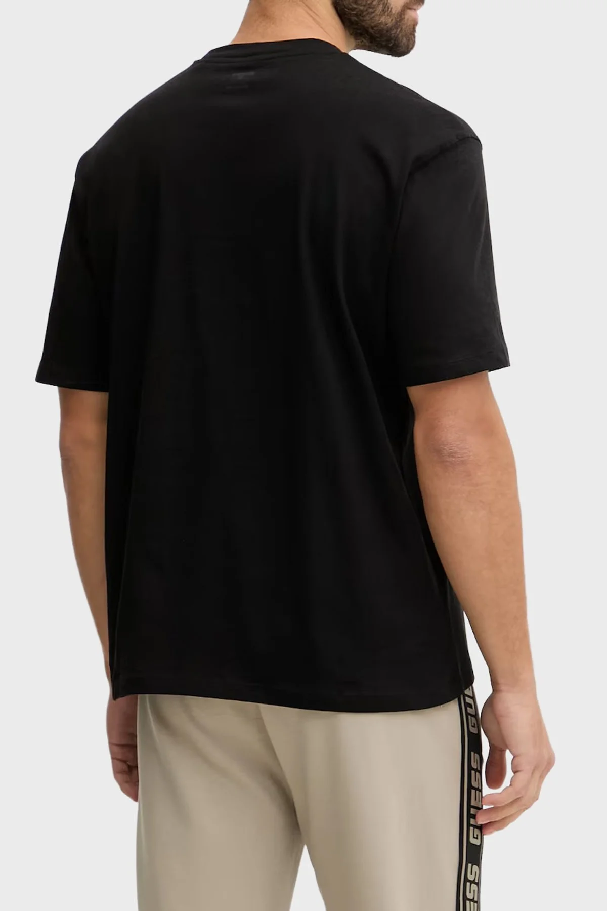 Guess Giano Pamuklu Regular Fit Logolu Bisiklet Yaka Z6RI16I3Z14 Erkek T Shirt Z6RI16 I3Z14 JBLK SİYAH - 3