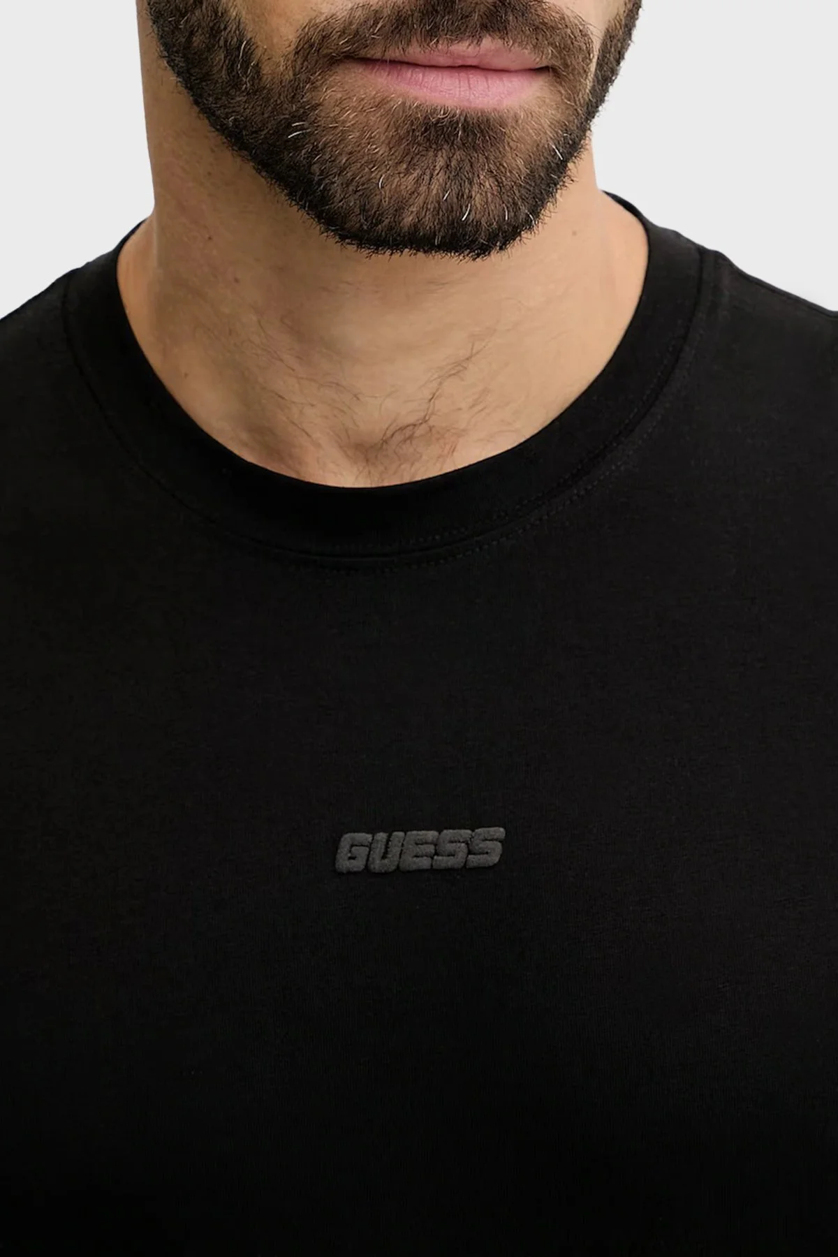 Guess Giano Pamuklu Regular Fit Logolu Bisiklet Yaka Z6RI16I3Z14 Erkek T Shirt Z6RI16 I3Z14 JBLK SİYAH - 4