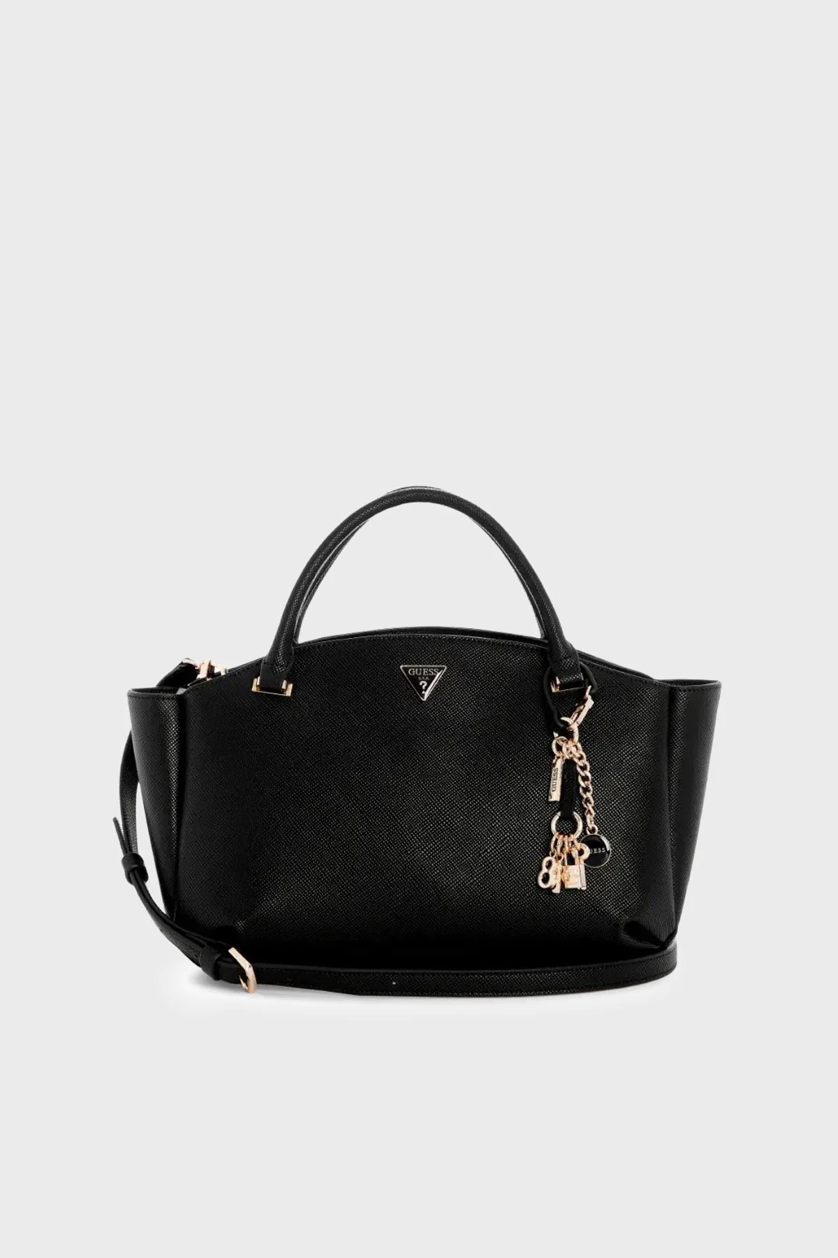 Guess Gilda Charmlı Çıkarılabilir Askılı HWZG9747060 Kadın Çanta HWZG97 47060 BLA Siyah - 1