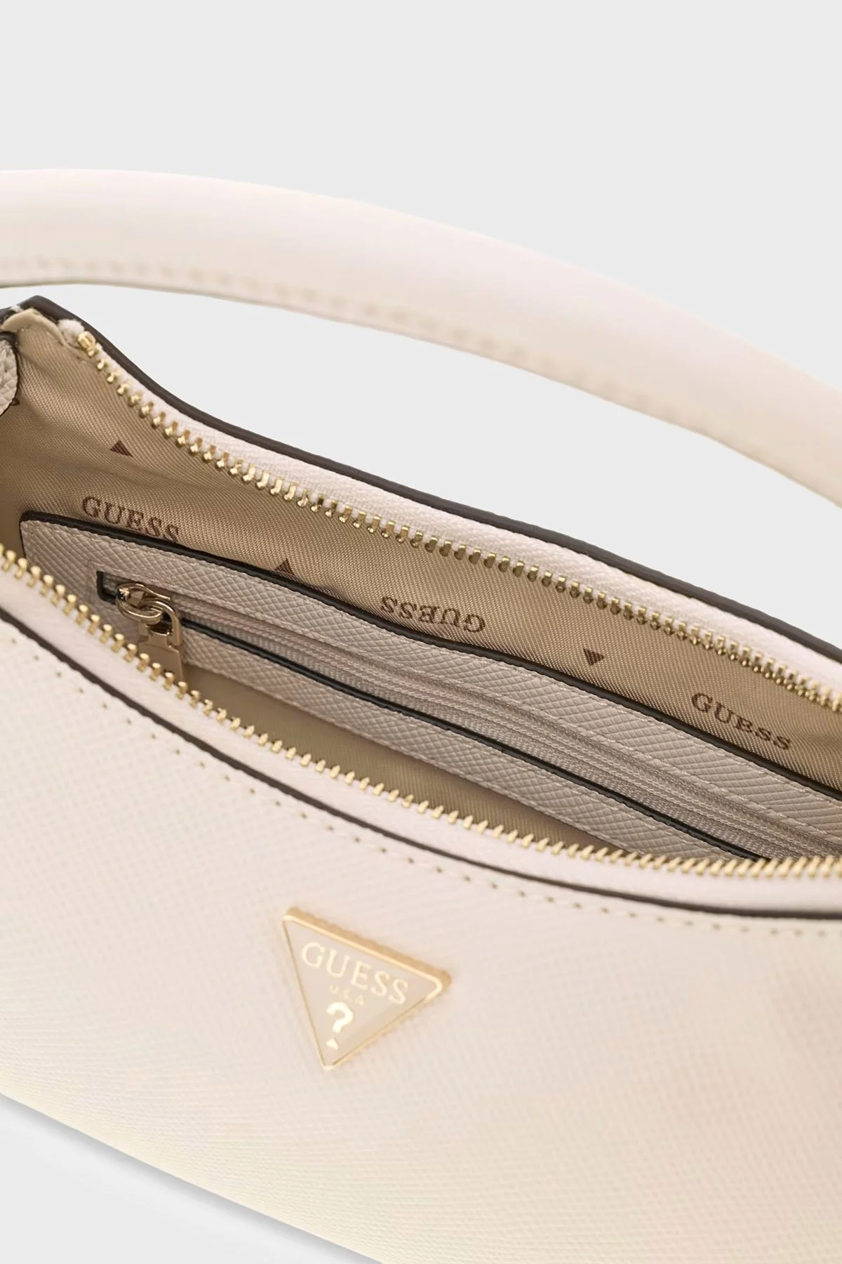 Guess Gilda Çıkarılabilir Askılı HWZG9747730 Kadın Çanta HWZG97 47730 OFF Ekru - 3