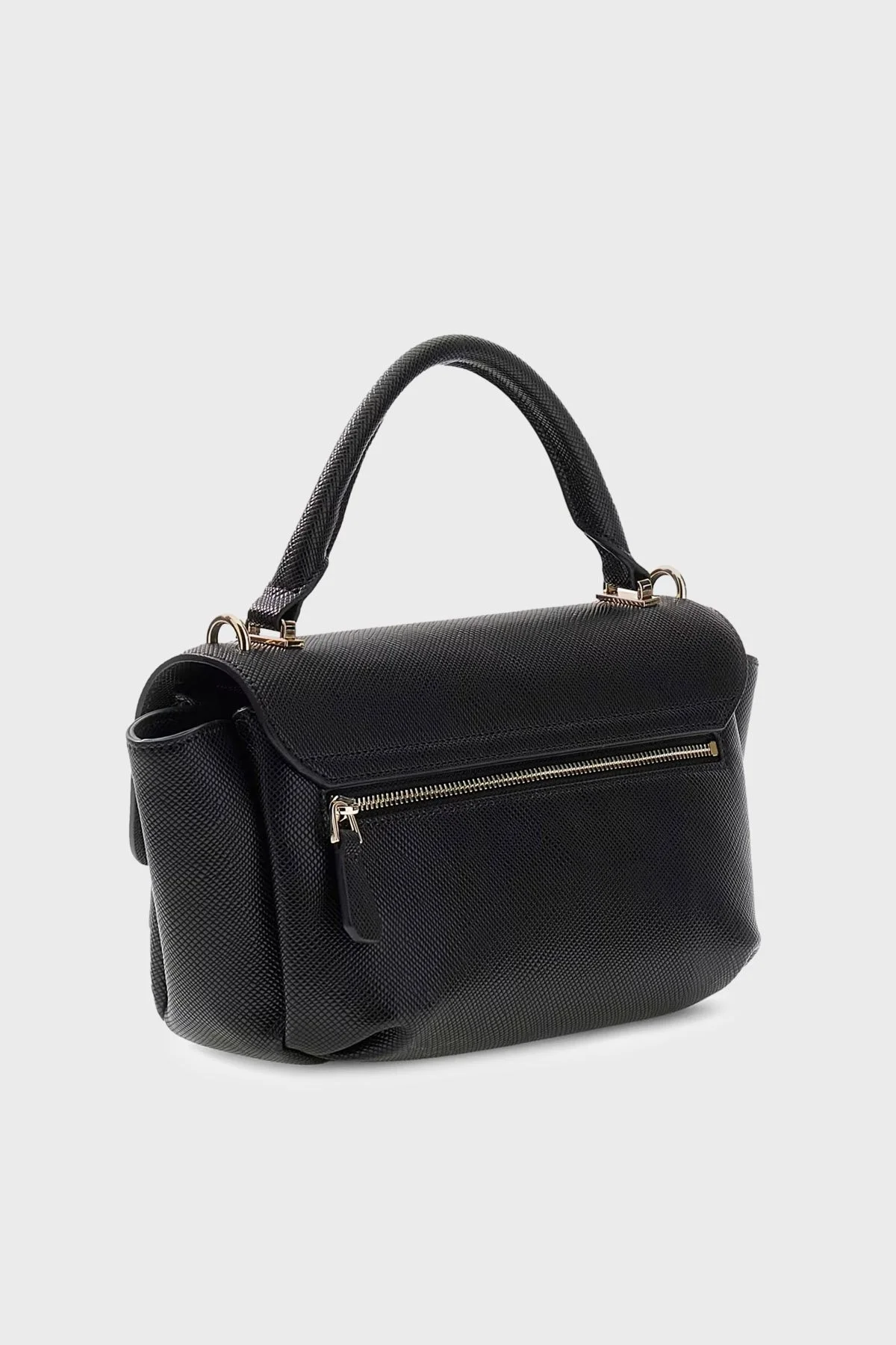 Guess Gilda Logolu Çıkarılabilir Askılı HWZG9747200 Kadın Çanta HWZG97 47200 BLA Siyah - 4