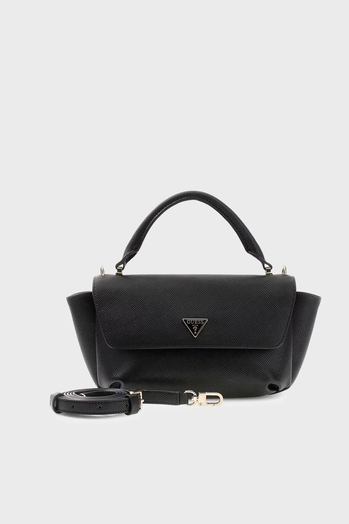 Guess Gilda Logolu Çıkarılabilir Askılı HWZG9747200 Kadın Çanta HWZG97 47200 BLA Siyah - 6