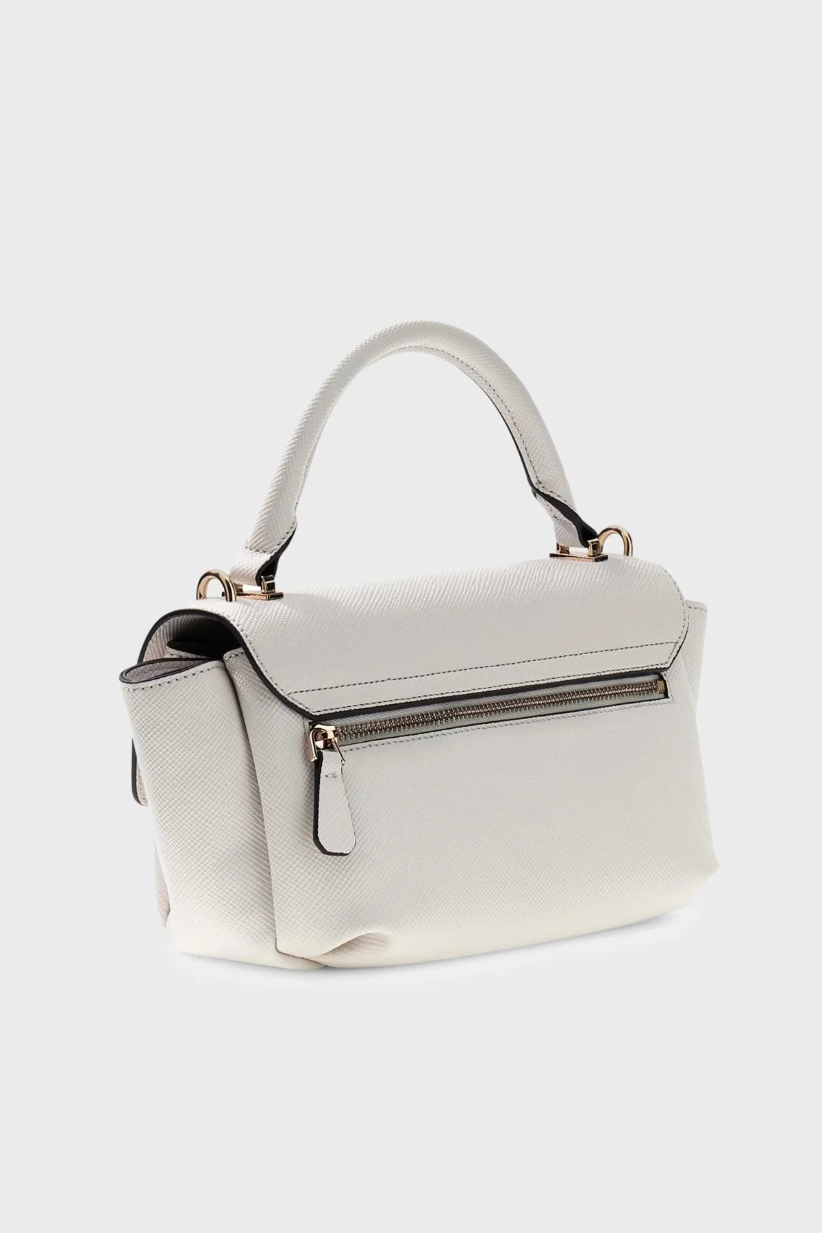 Guess Gilda Logolu Çıkarılabilir Askılı HWZG9747200 Kadın Çanta HWZG97 47200 OFF Ekru - 4