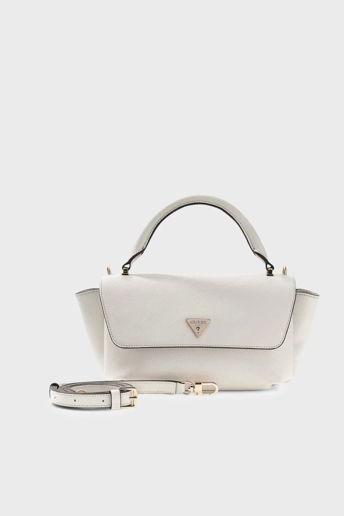 Guess Gilda Logolu Çıkarılabilir Askılı HWZG9747200 Kadın Çanta HWZG97 47200 OFF Ekru - 6