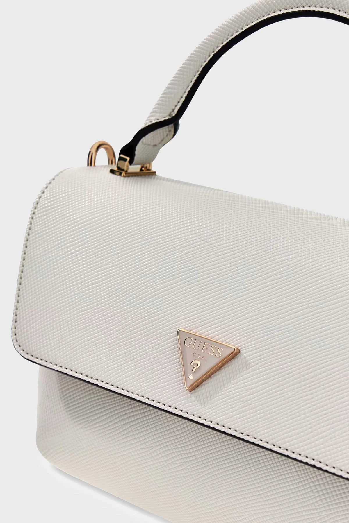 Guess Gilda Logolu Çıkarılabilir Askılı HWZG9747200 Kadın Çanta HWZG97 47200 OFF Ekru - 7