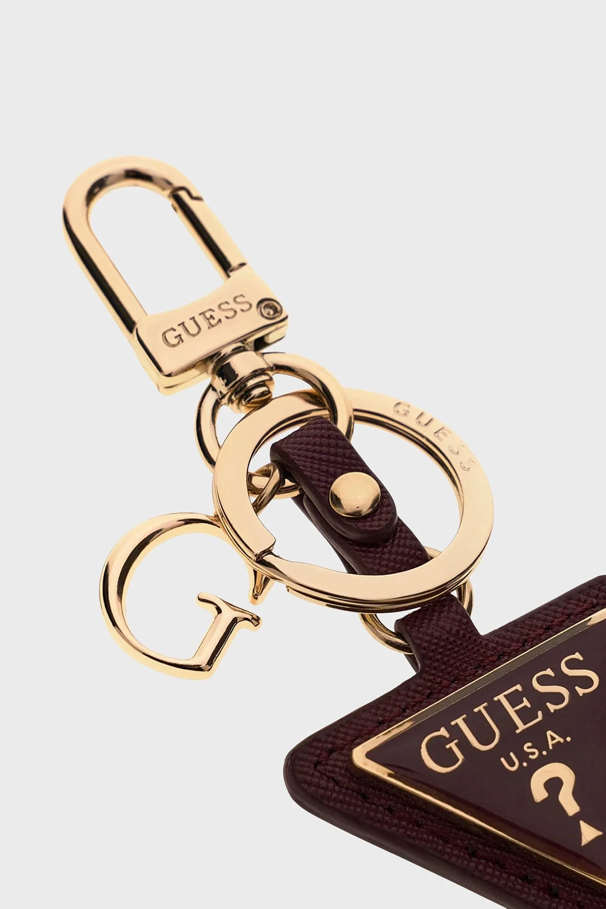 Guess Gilda Logolu RW7570P6301 Kadın Anahtarlık RW7570 P6301 BUR Bordo - 3