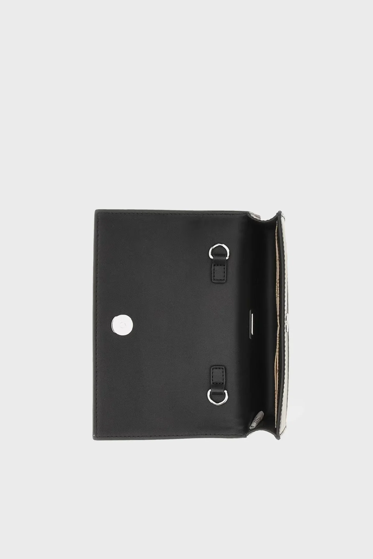 Guess Gilded Zincir Askılı Mini Clutch Bayan Çanta HWCY8777710 BLA SİYAH - 5