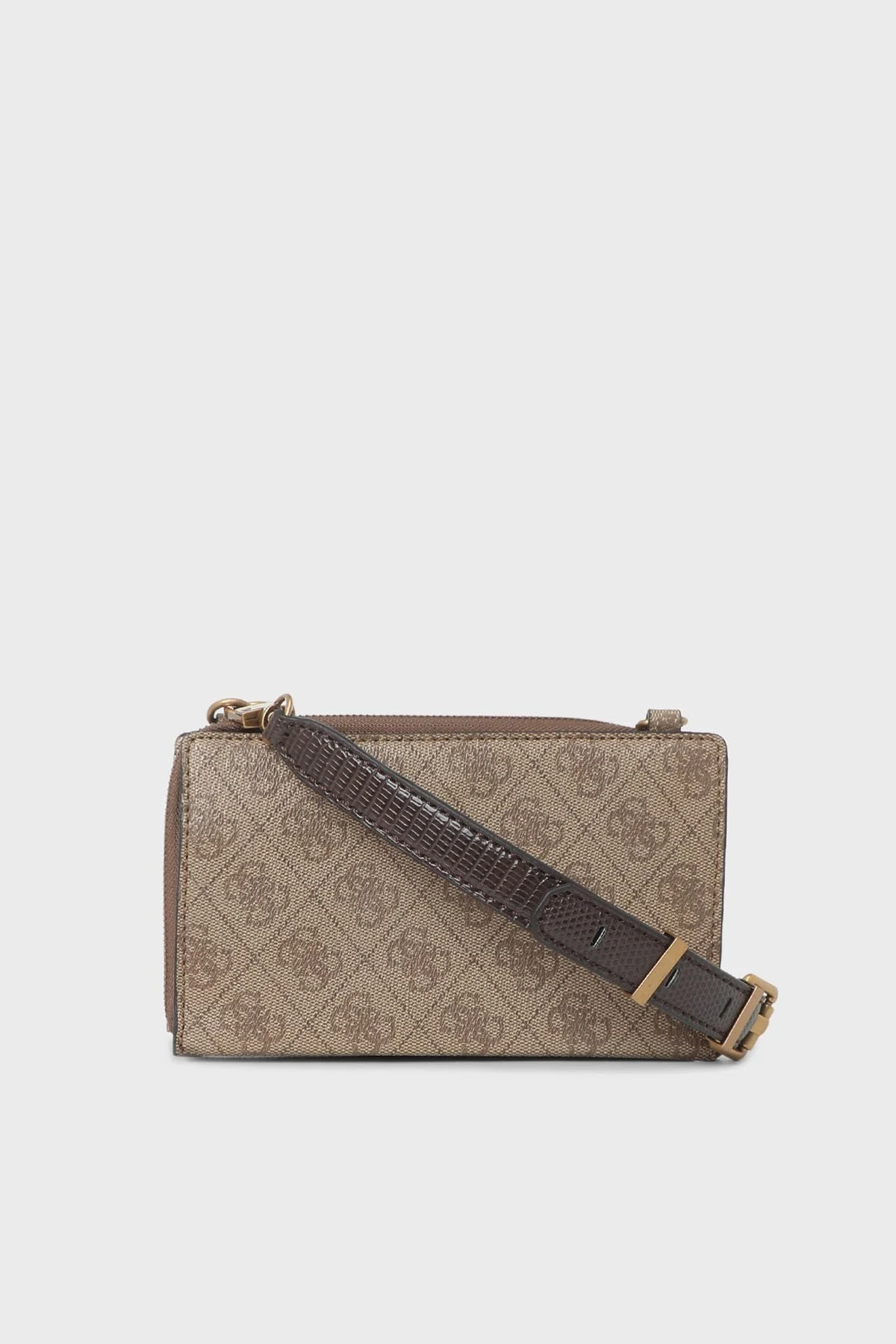 Guess Ginevra Fermuarlı Çıkarılabilir Omuz Askılı Bayan Çanta HWSB8675720 LTL KAHVE - 6