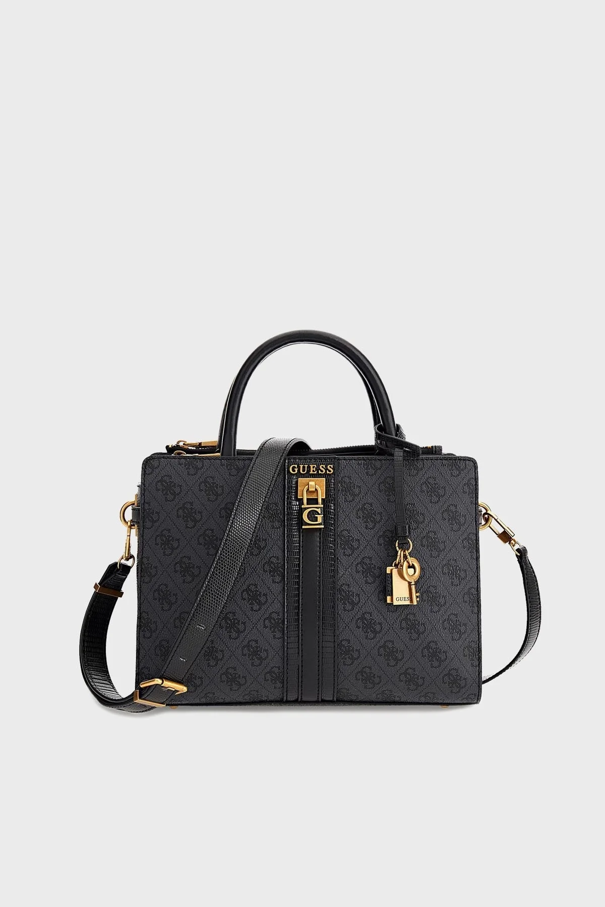 Guess Ginevra Logolu Çıkarılabilir Omuz Askılı Bayan Çanta HWSB8675060 CLO ANTRASİT - 1