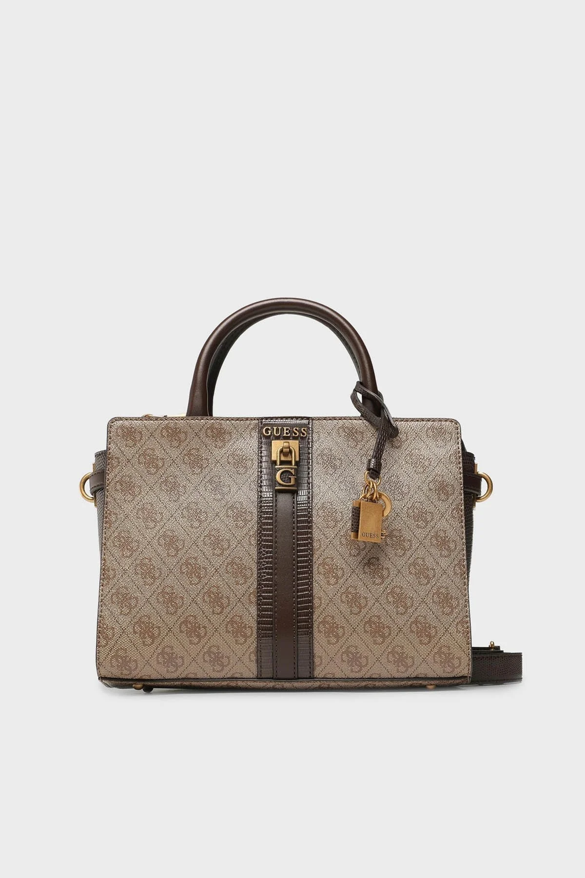 Guess Ginevra Logolu Çıkarılabilir Omuz Askılı Bayan Çanta HWSB8675060 LTL KAHVE - 1