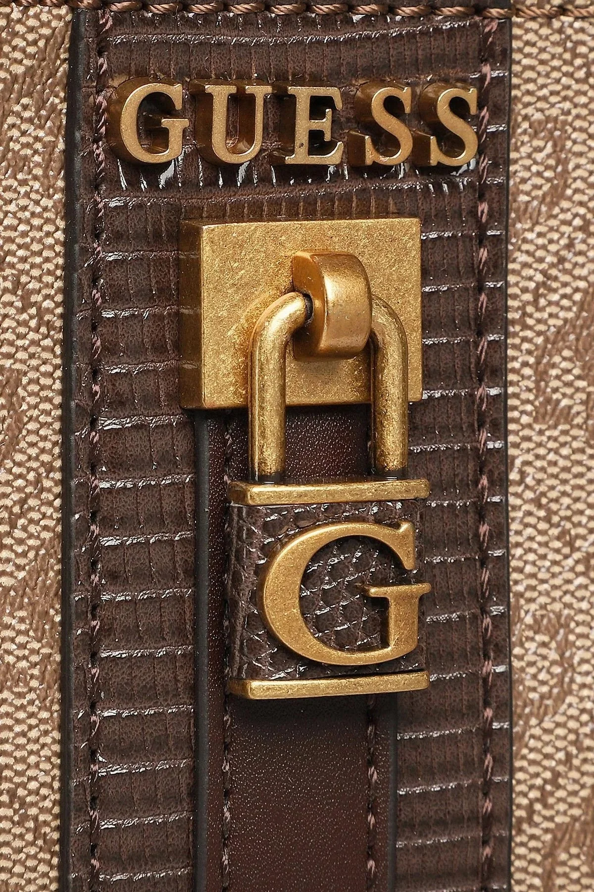 Guess Ginevra Logolu Çıkarılabilir Omuz Askılı Bayan Çanta HWSB8675060 LTL KAHVE - 3