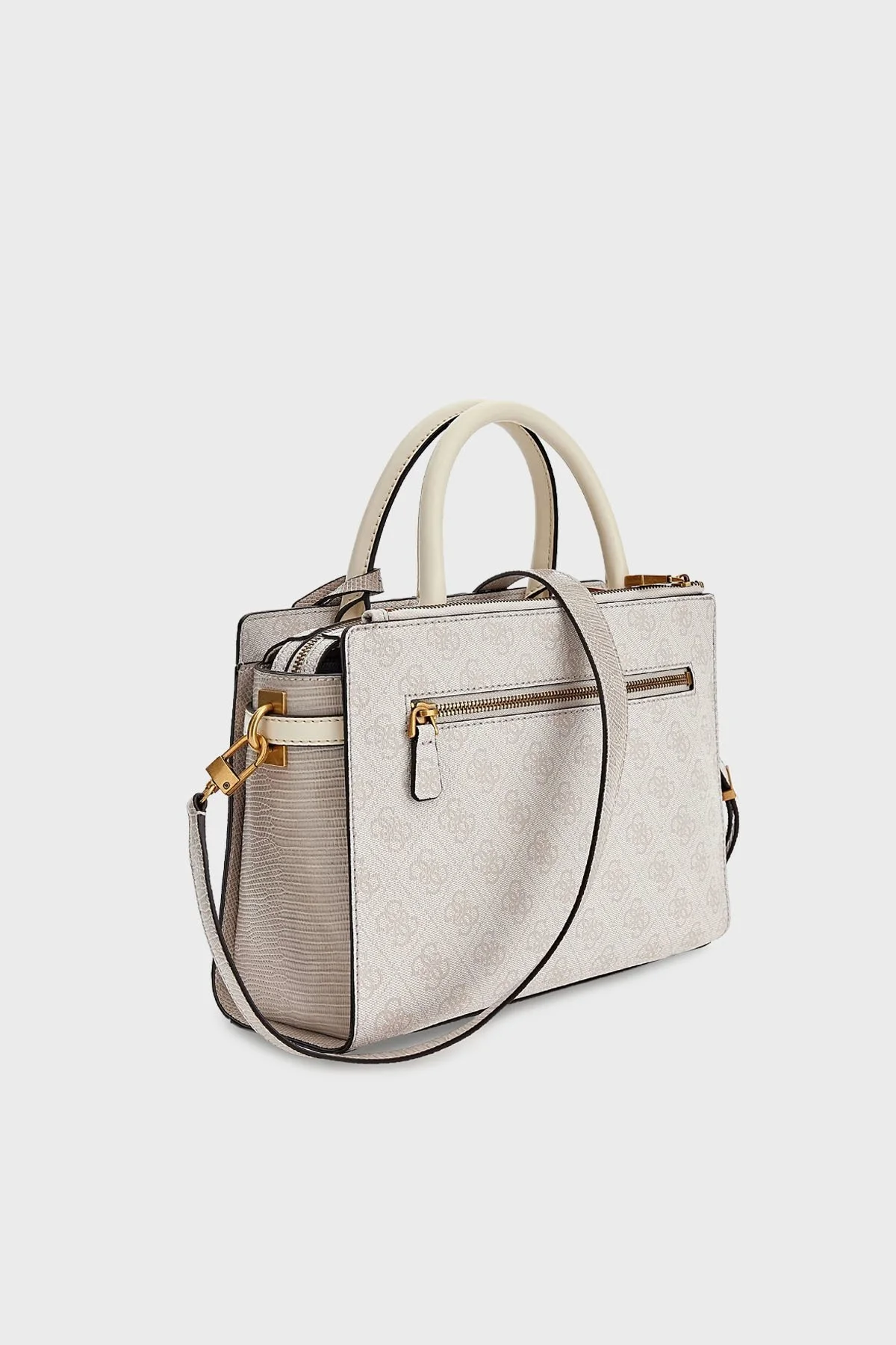 Guess Ginevra Logolu Çıkarılabilir Omuz Askılı Bayan Çanta HWSB8675060 STL EKRU - 4